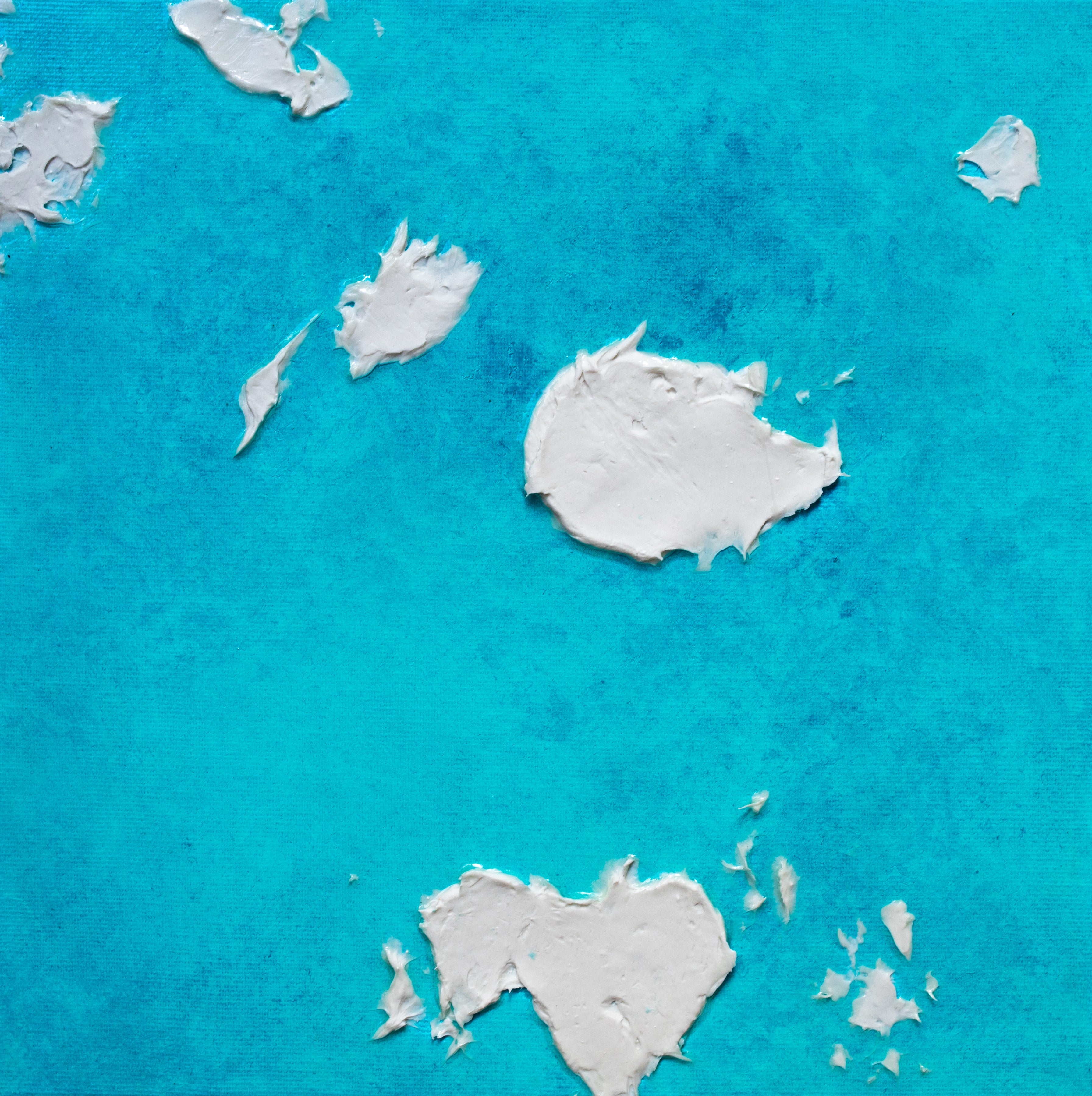 Liquid glass, Original painting on canvas, 30x30cm, Into The Blue M9