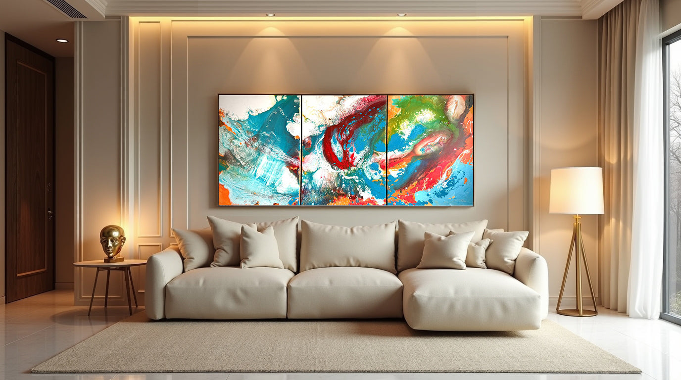 Original painting on canvas, 80x180cm, MONA1