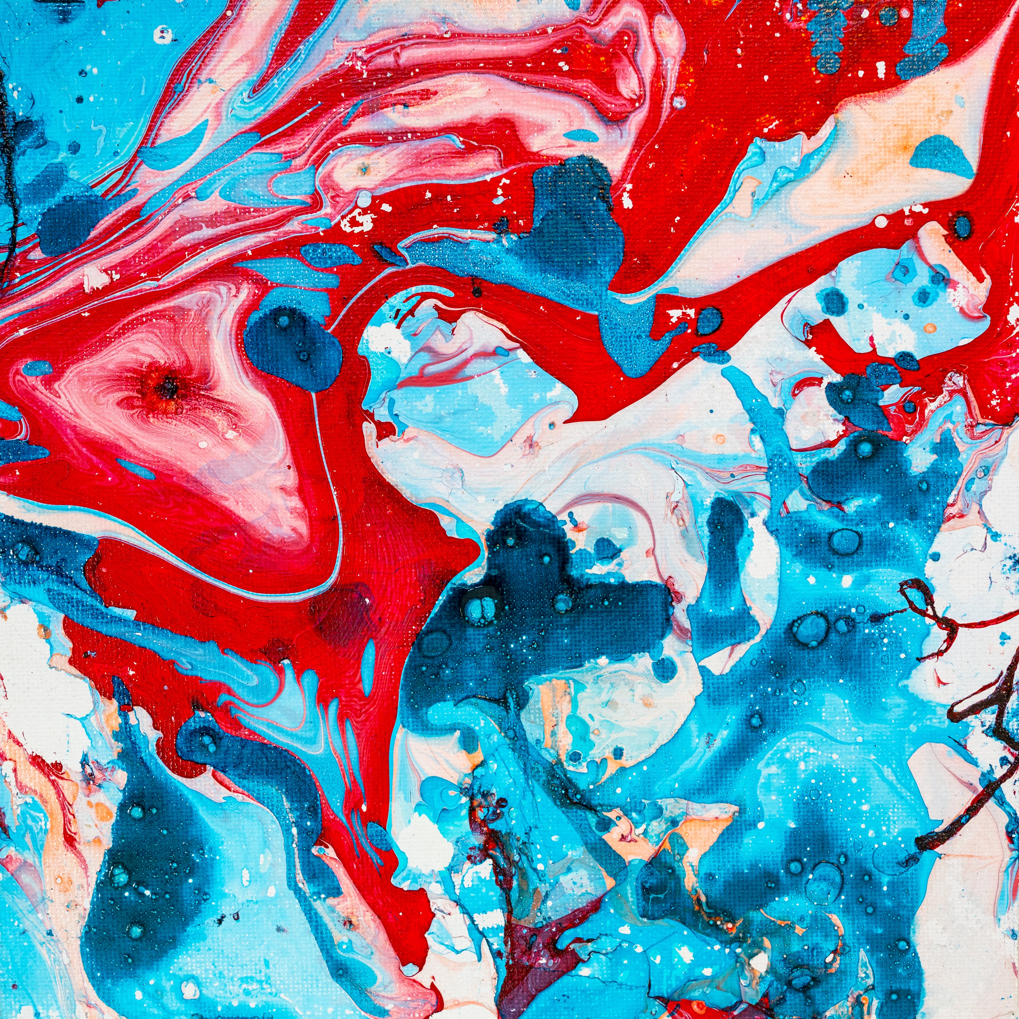 Liquid glass, Original painting on canvas, 20x20cm, Sea VI32