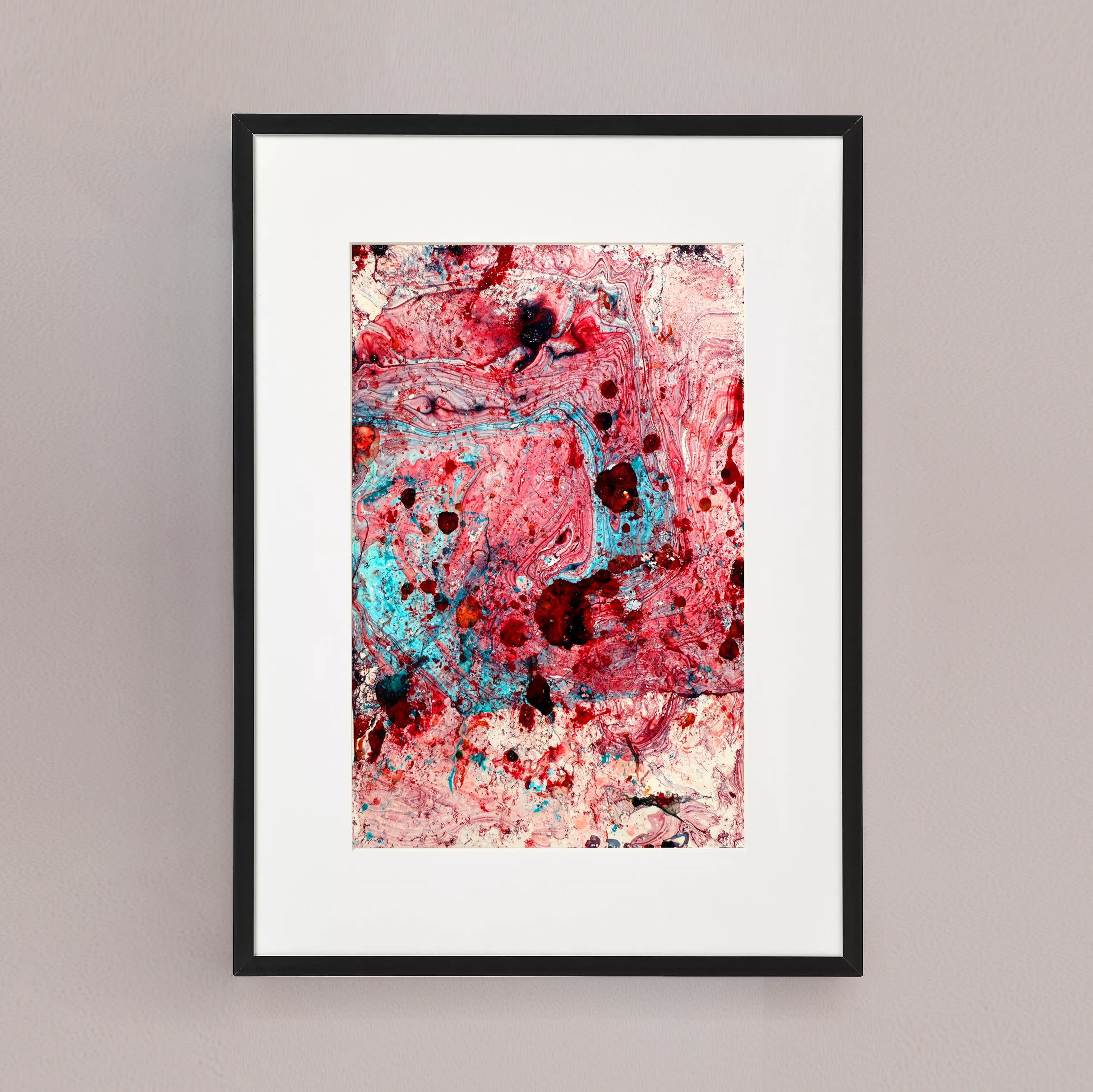 Moltenism, Original painting on paper, 18x23cm, When the Universe Breathes 12