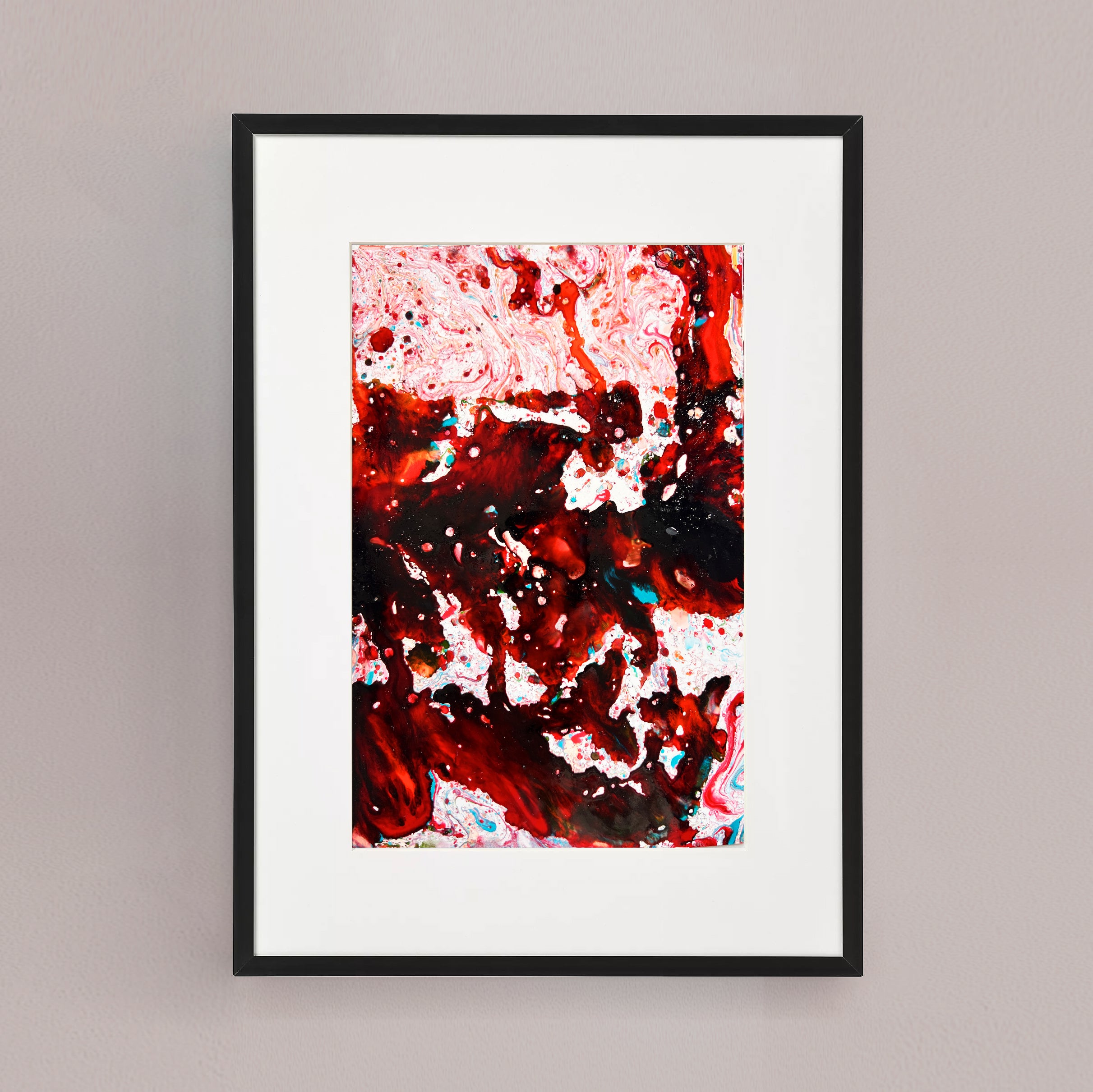 Moltenism, Original painting on paper, 18x23cm, When the Universe Breathes 14