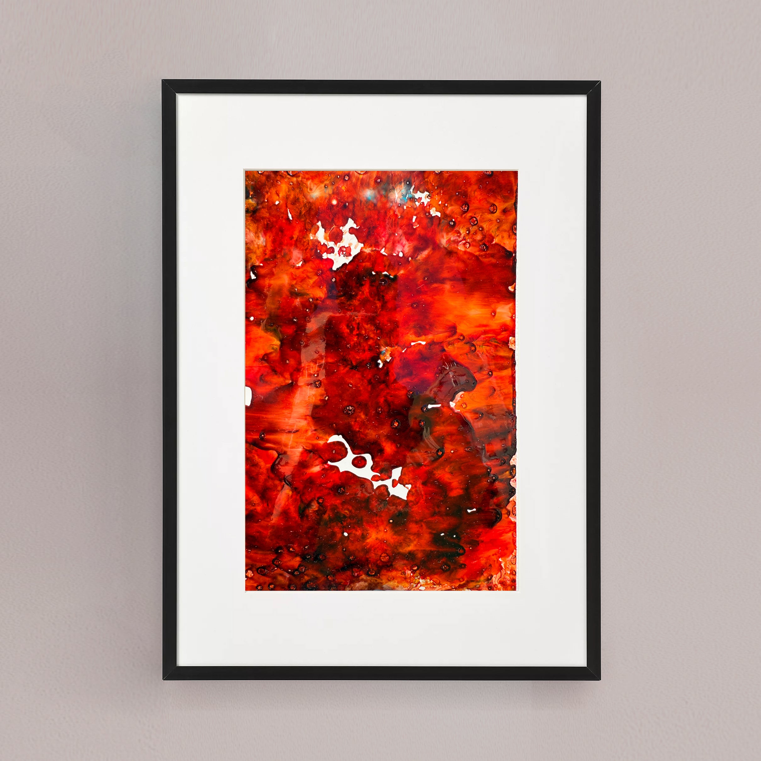 Moltenism, Original painting on paper, 18x23cm, When the Universe Breathes 5