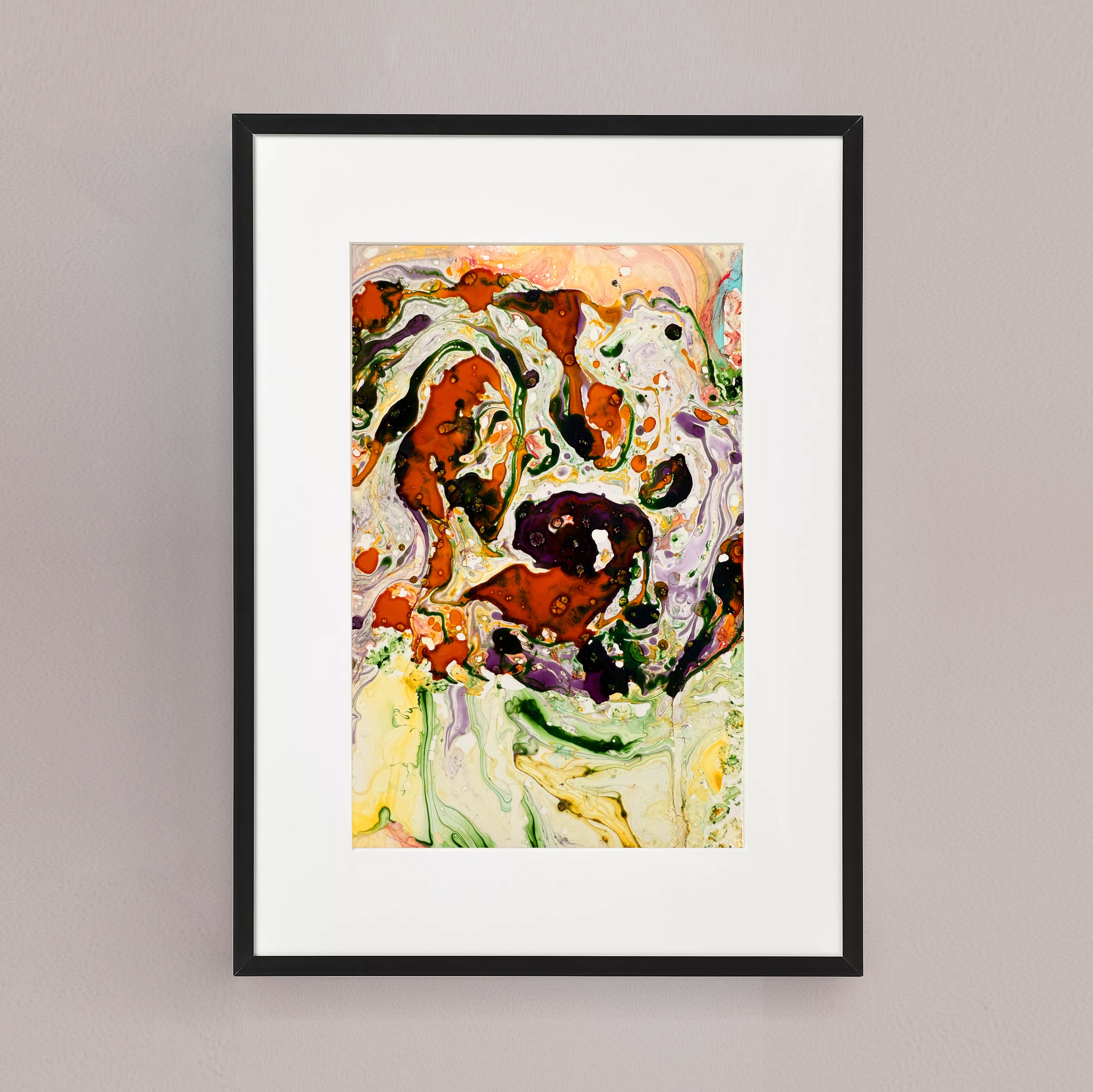 Moltenism, Original painting on paper, 18x23cm, When the Universe Breathes 8