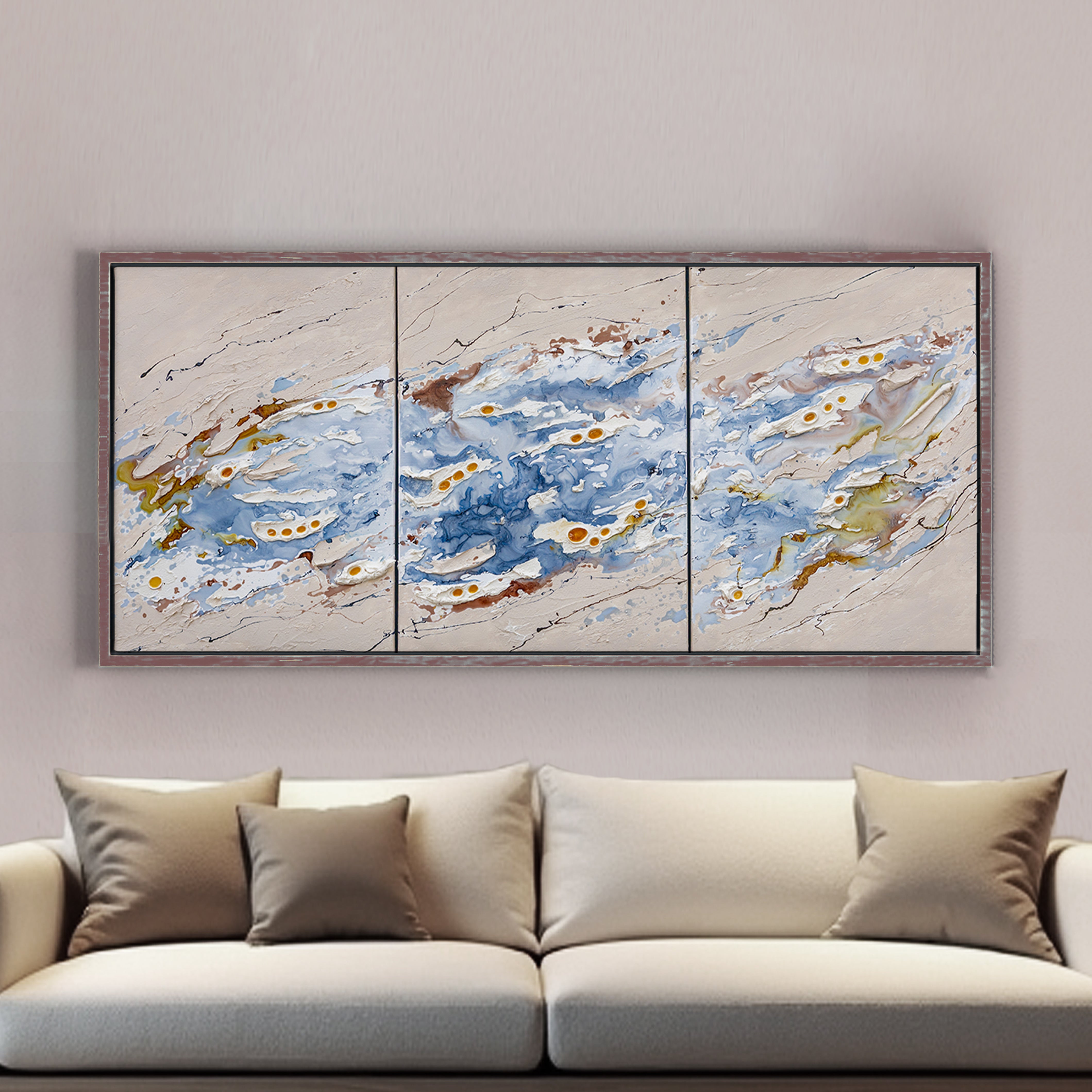 Moltenism, Original painting on canvas, 80x180cm, MO34