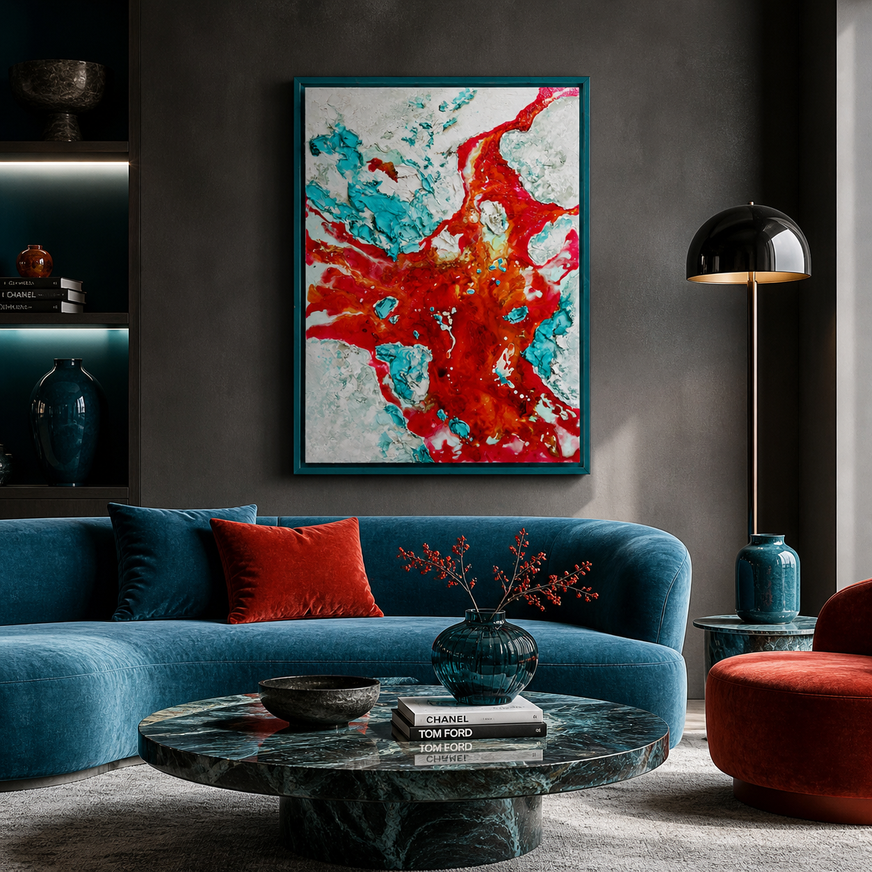 "Hormuz island" Original painting on Canvas, 65x90 cm, Moltenism, MO6