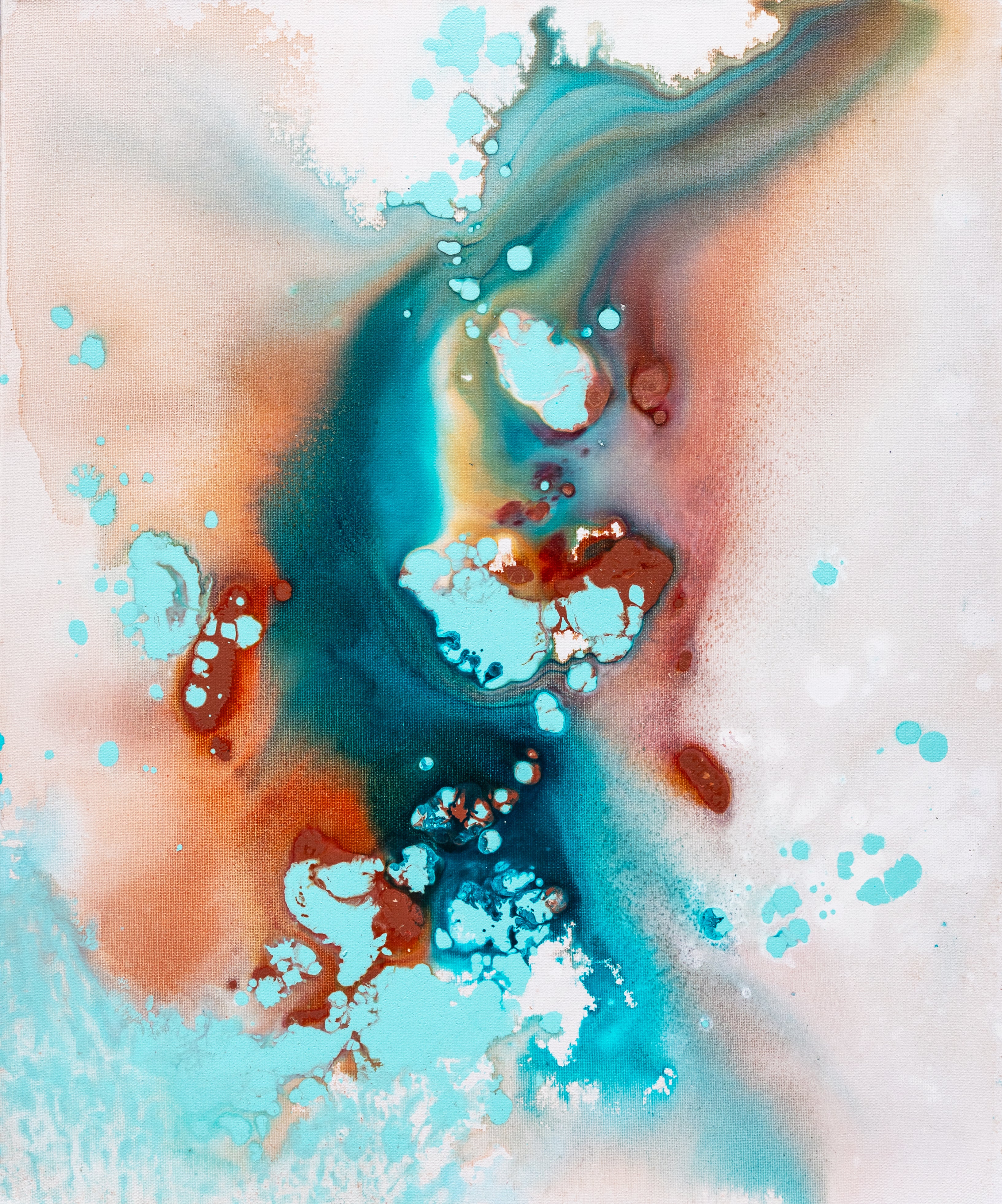 Original painting on canvas, 50x60cm, Into The Blue M13