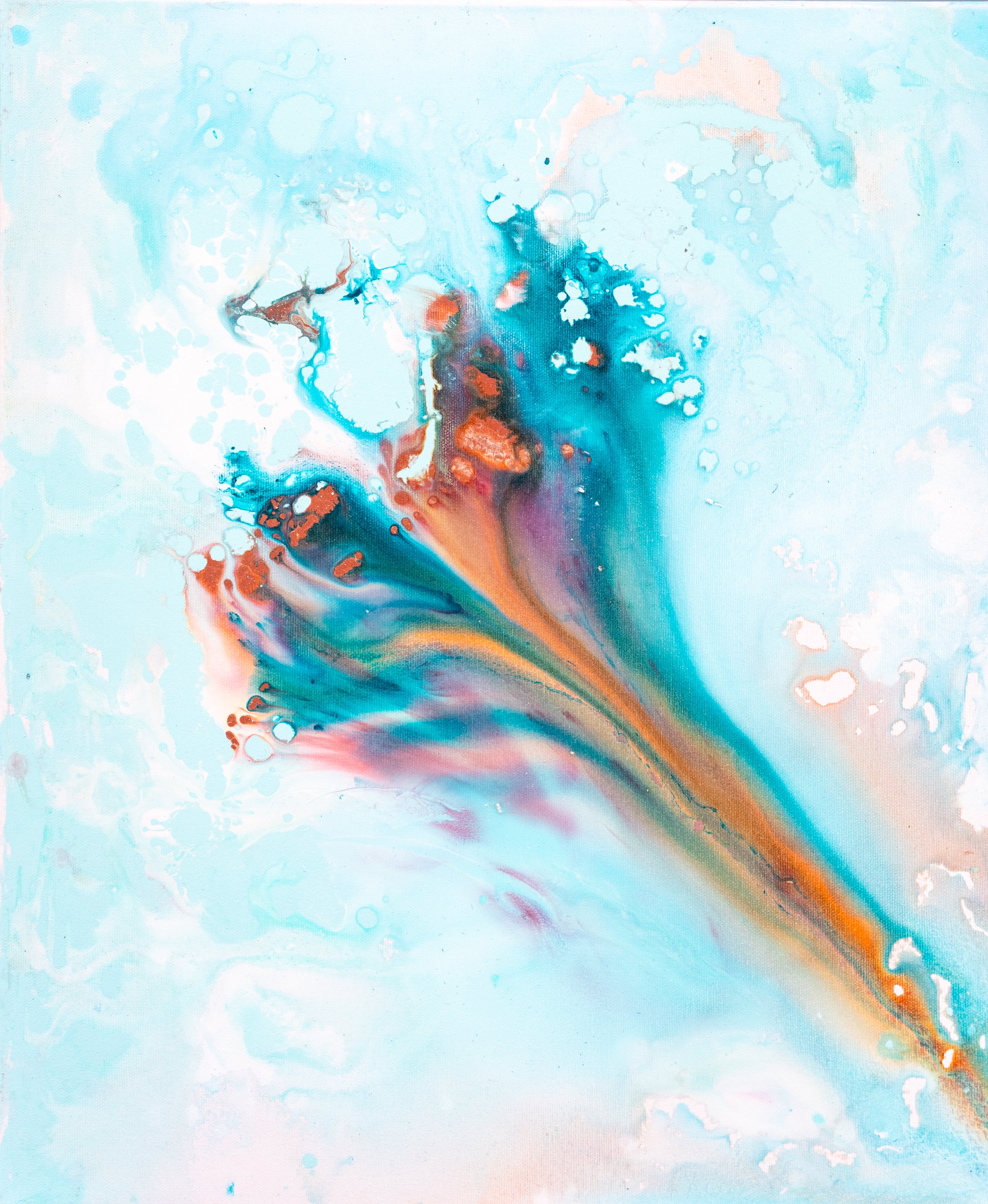 Original painting on canvas, 50x60cm, Into The Blue M14