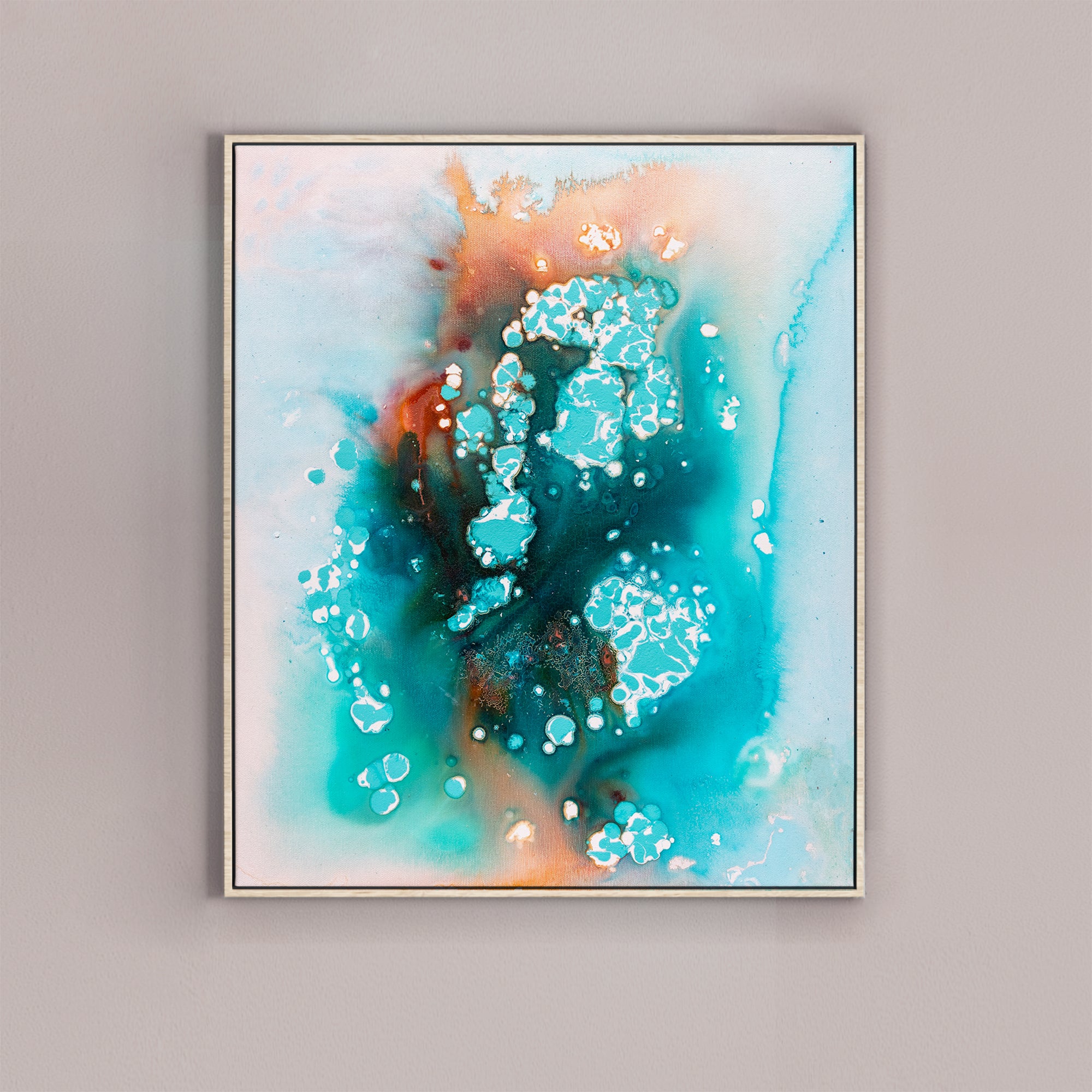 Original painting on canvas, 50x60cm, Into The Blue M16