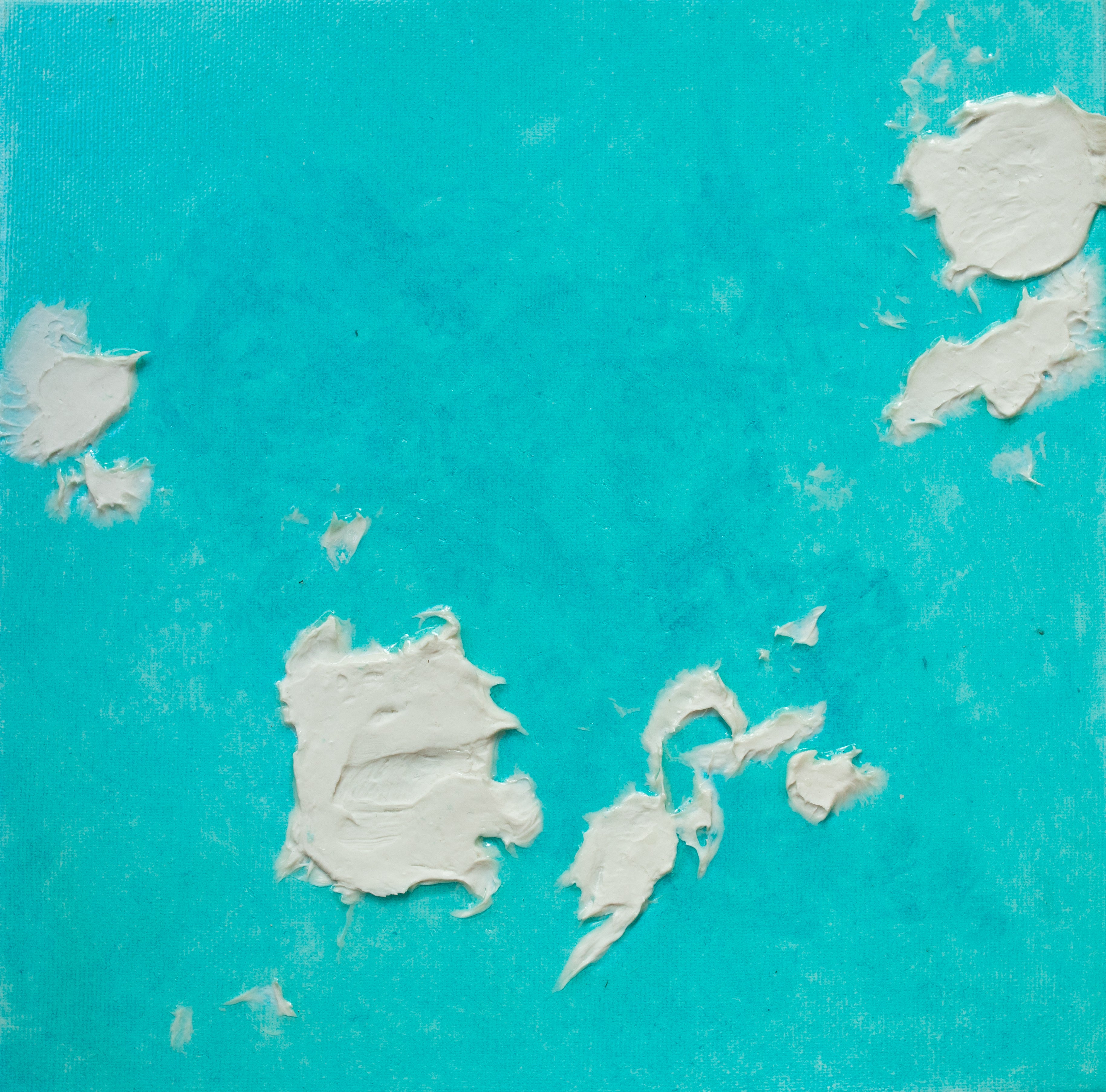 Liquid glass, Original painting on canvas, 30x30cm, Into The Blue M4