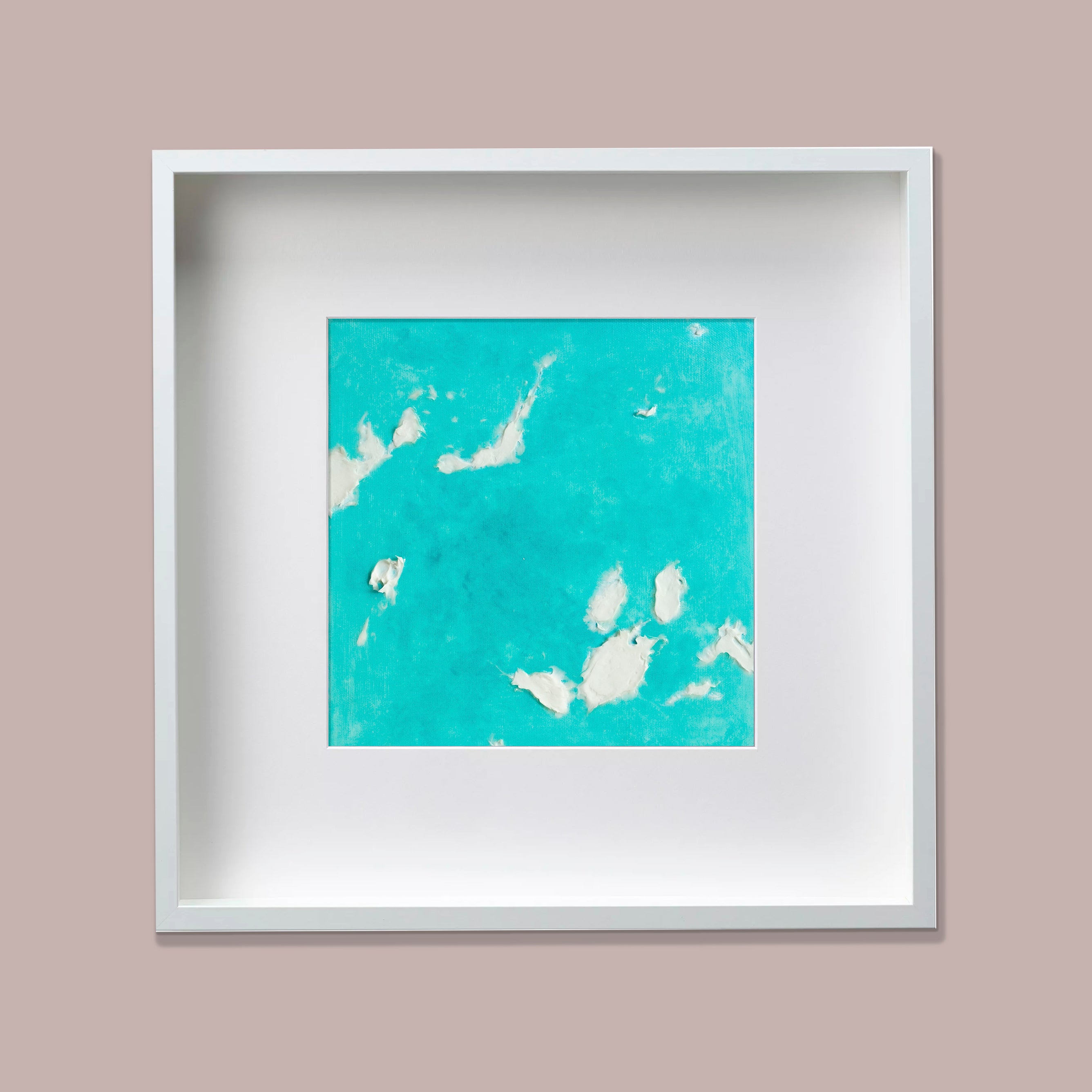 Liquid glass, Original painting on canvas, 30x30cm, Into The Blue M6