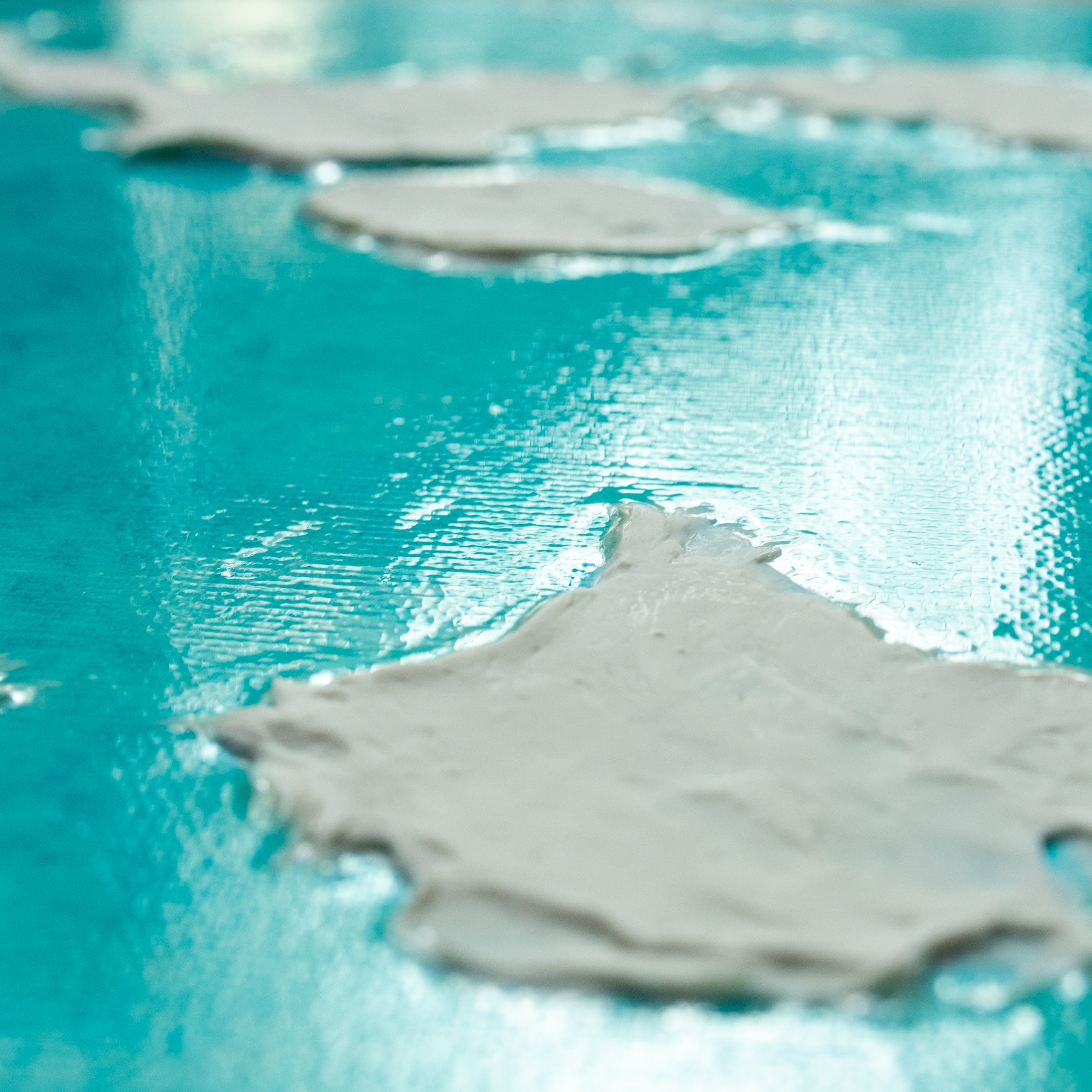 Liquid glass, Original painting on canvas, 30x30cm, Into The Blue M2