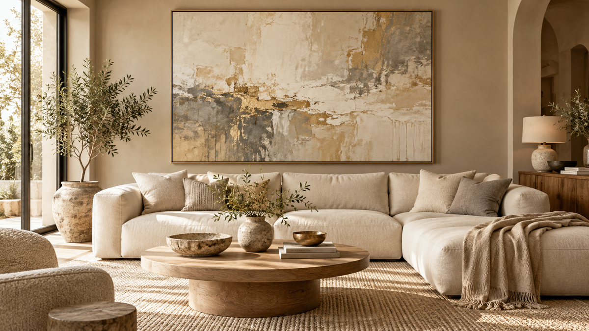 What Art Works in a Beige Living Room? Colours That Add Depth