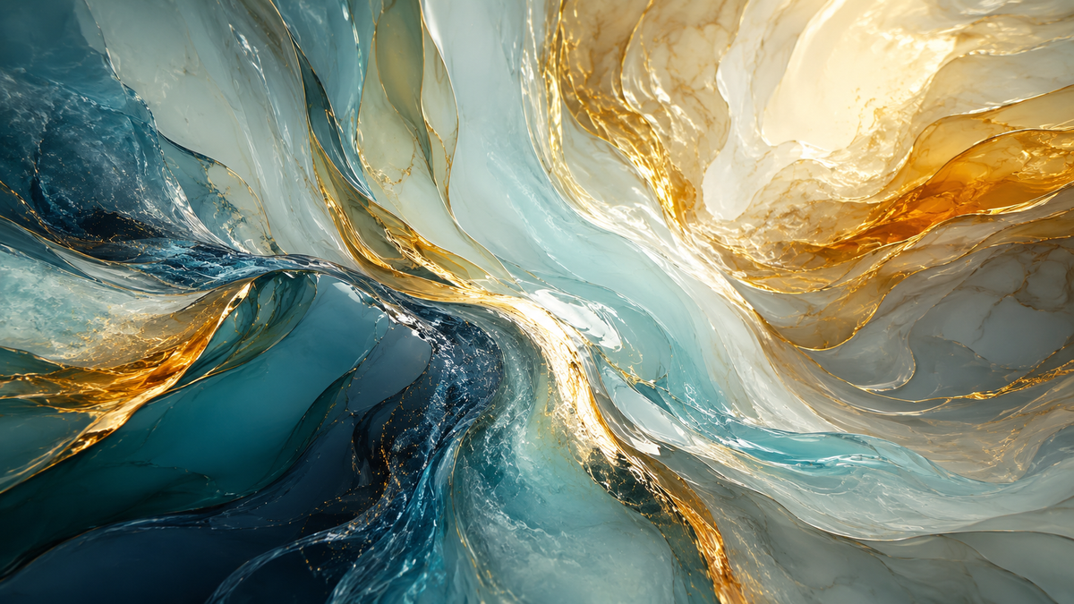 Contemporary abstract artwork representing emerging art movements and material painting
