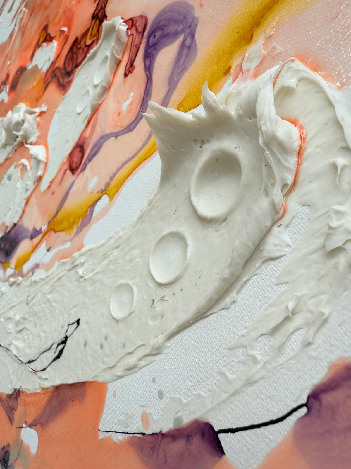 Coral Silence – Large Abstract Statement Artwork, 100x160cm