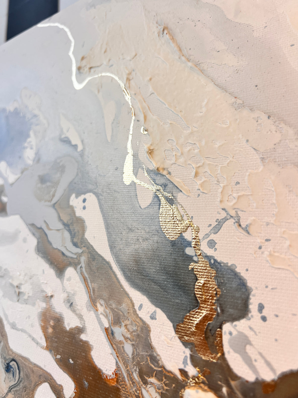 Serenity Tides II – Original Moltenism Painting, 80 × 160 cm