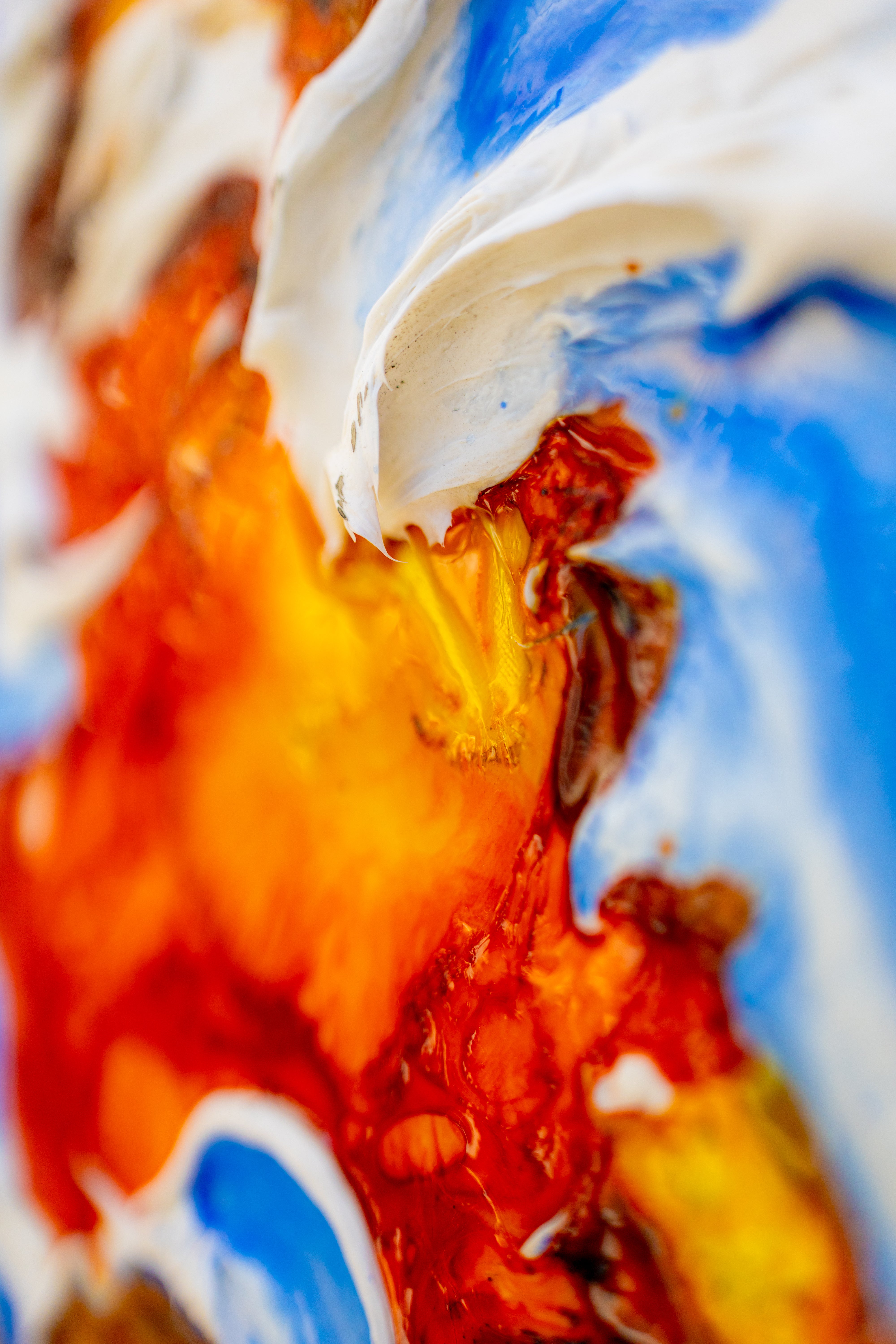 Moltenism, Original painting on canvas, 90x90cm, Round, MO22