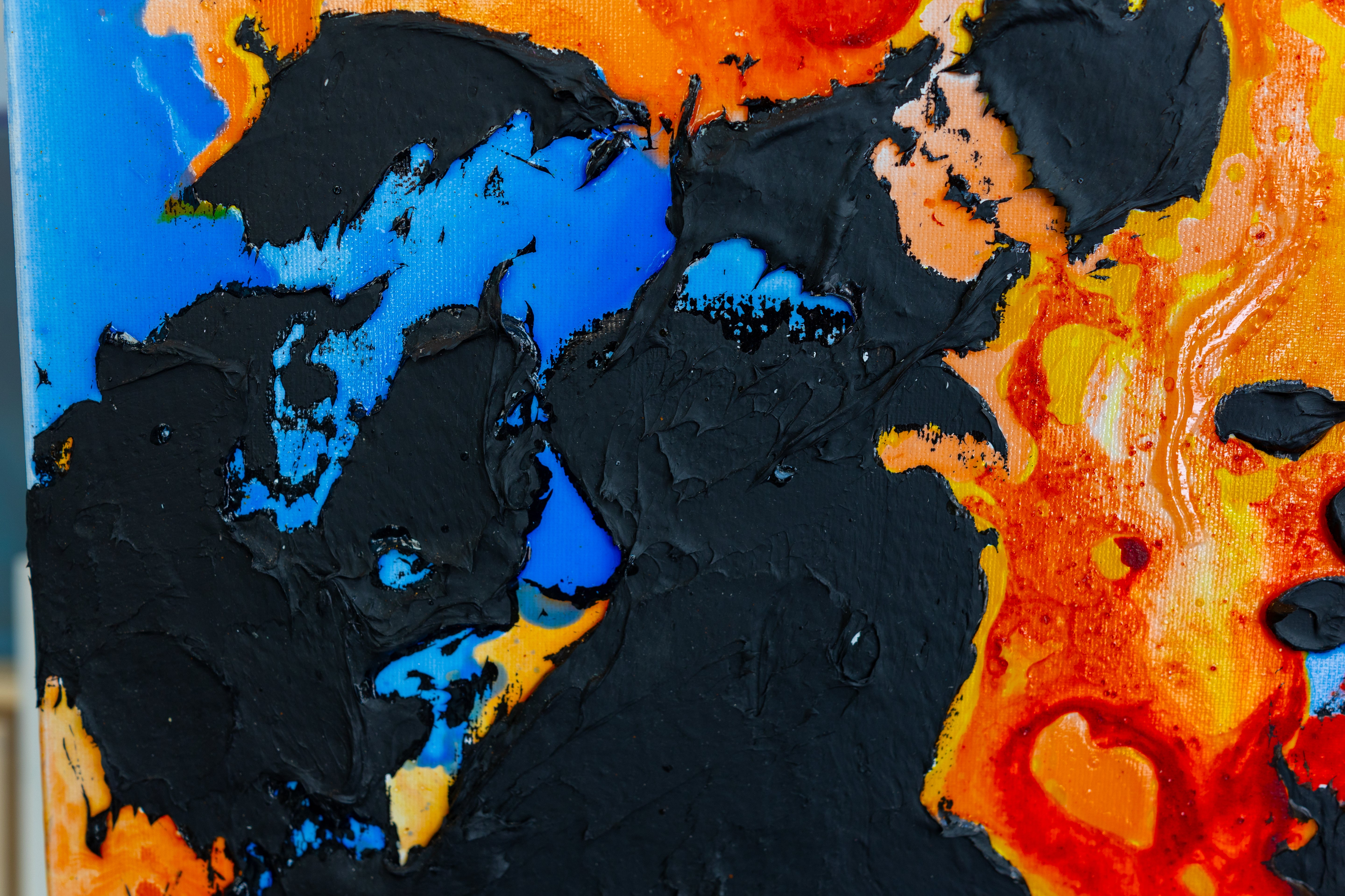 Moltenism, Original painting on canvas, 100x100cm, MO27