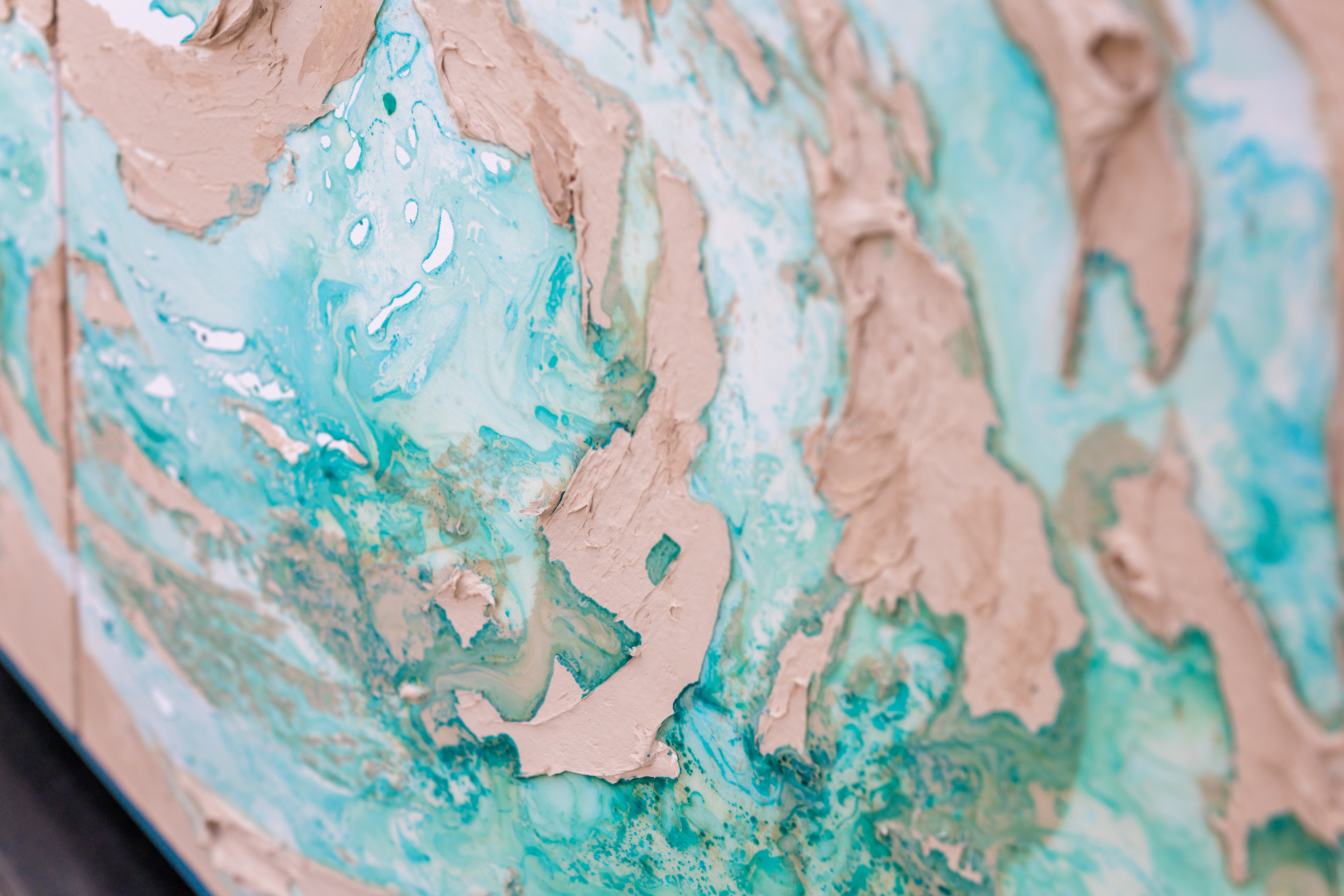 Moltenism, Contemporary Wall Art Painting, 80x160cm, MO33