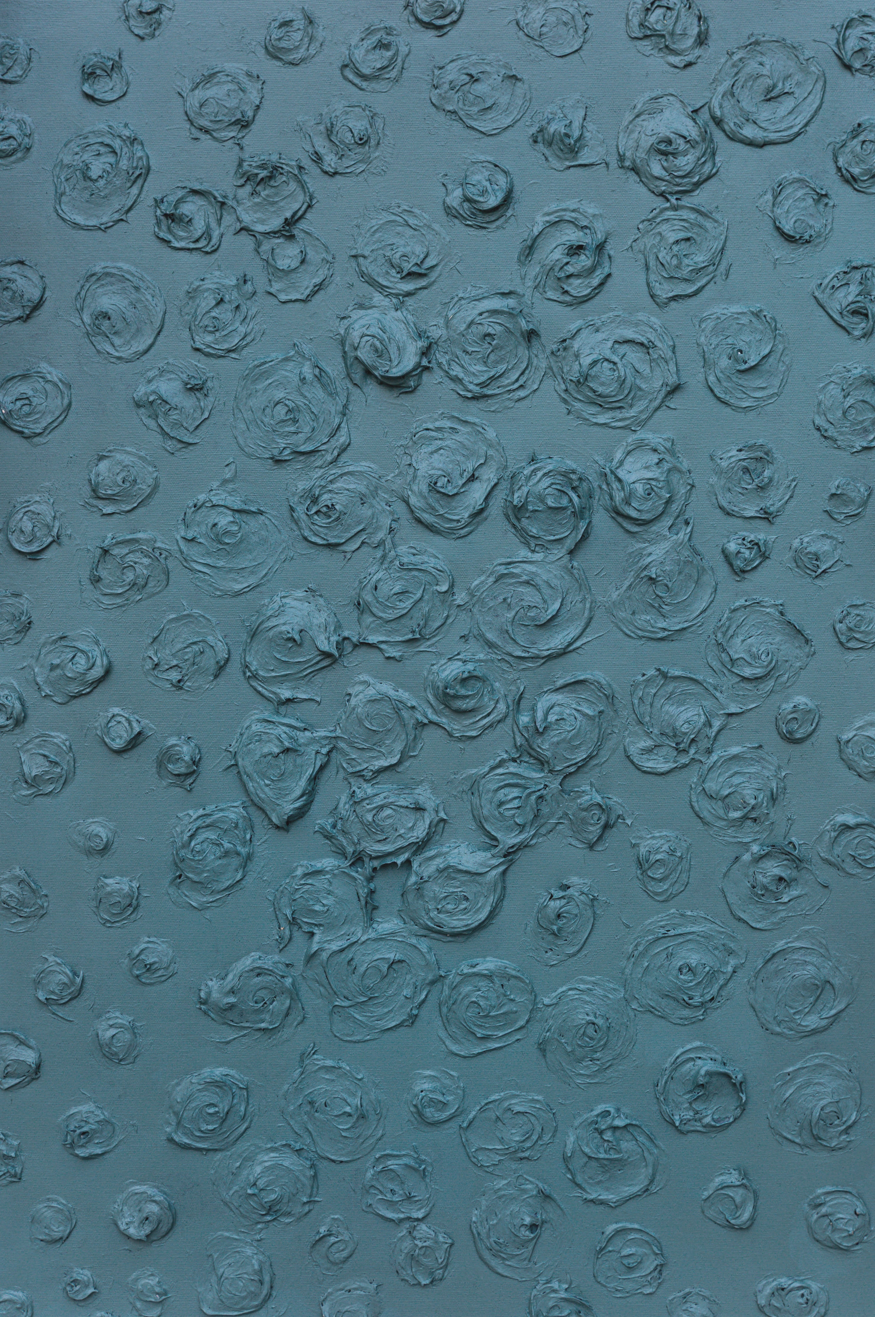 Abstract Floral Wall Art, Moss Green Rose Texture, 60x90cm, MO65