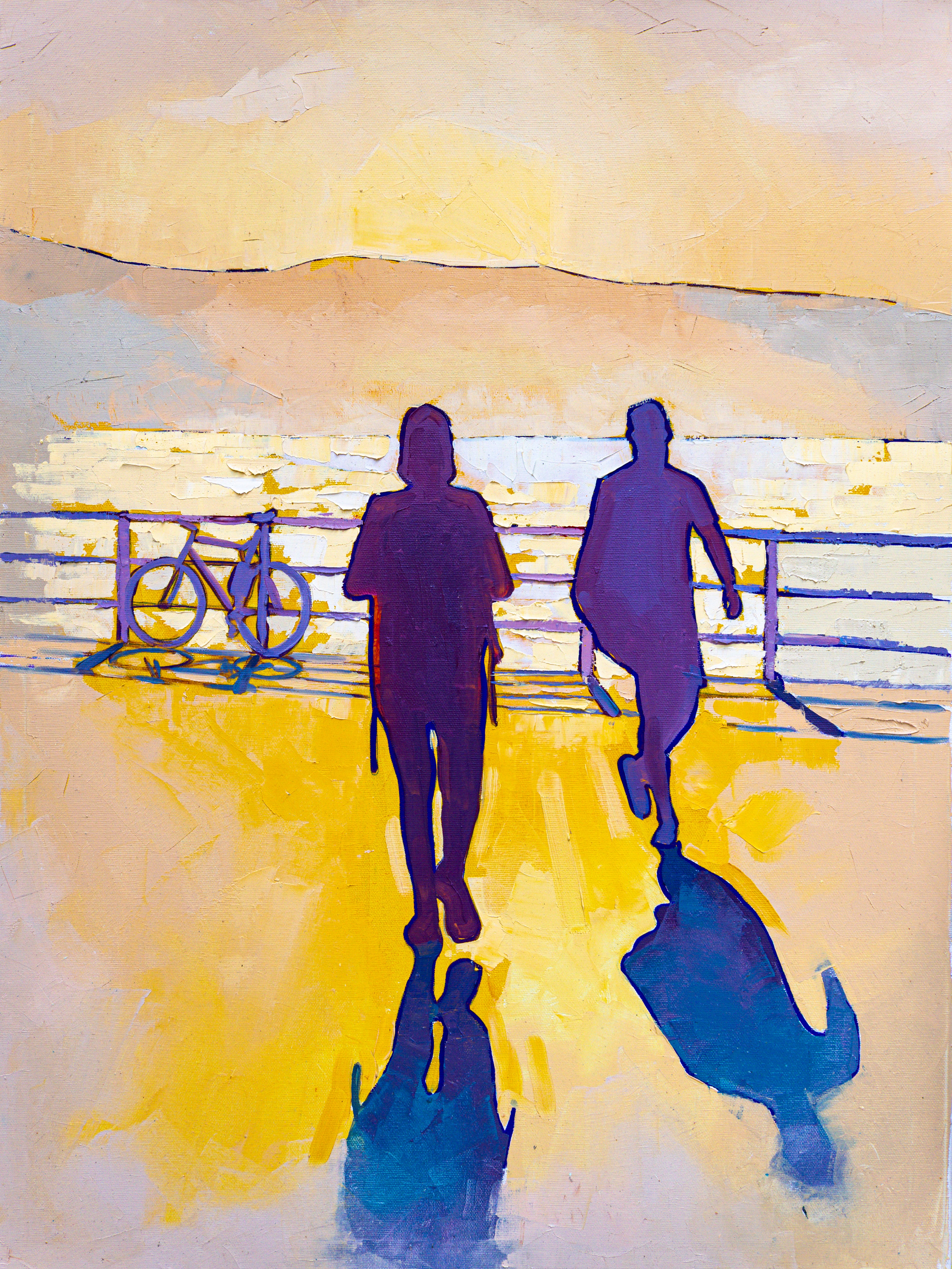 Calima Atmosphere Art in Las Canteras | Walter Zakarlo Canary Islands Paintings, 60x80cm