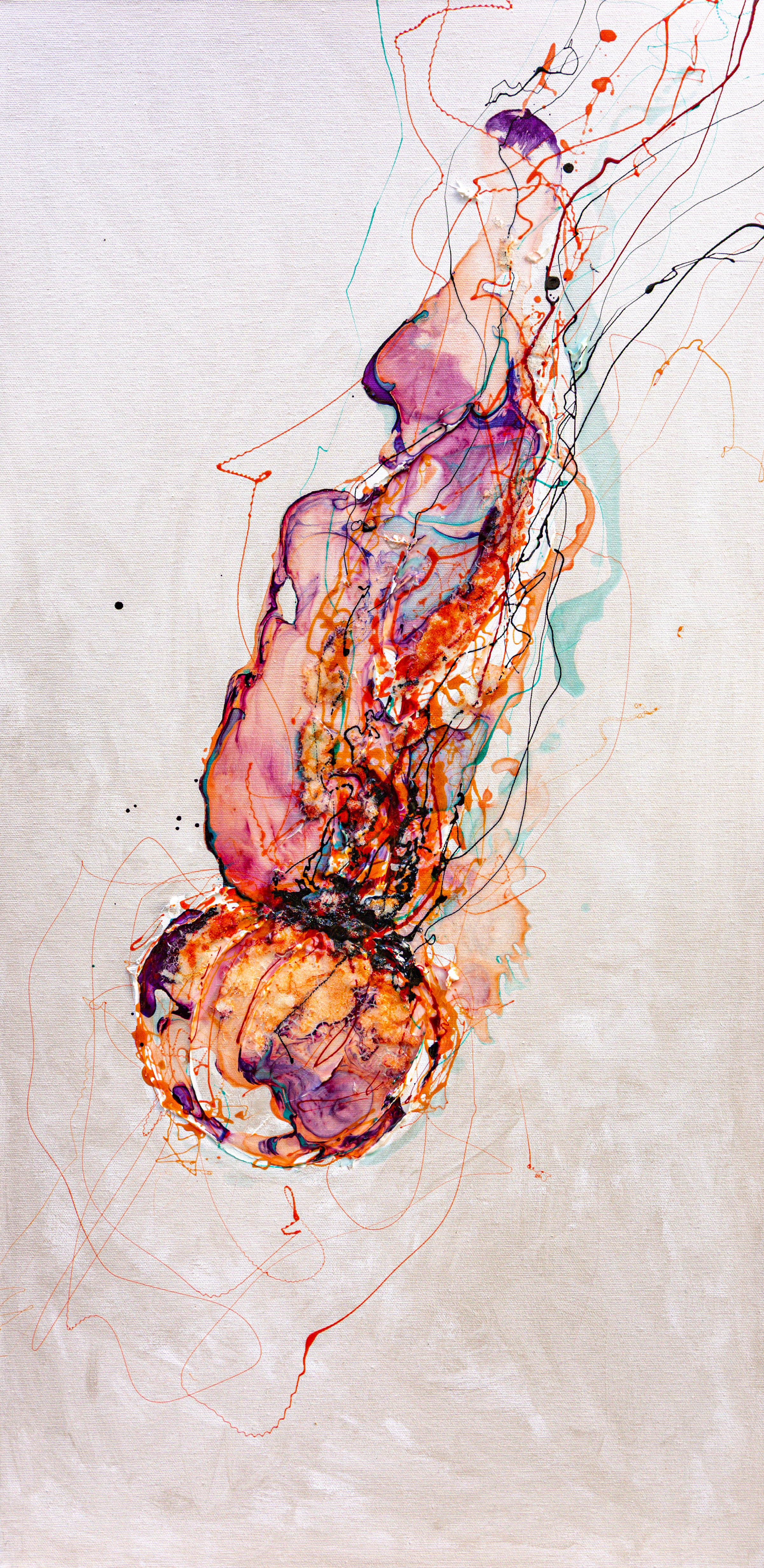 Moltenism, Original painting on canvas, 50x100cm, MO41, Introverts 2026 series