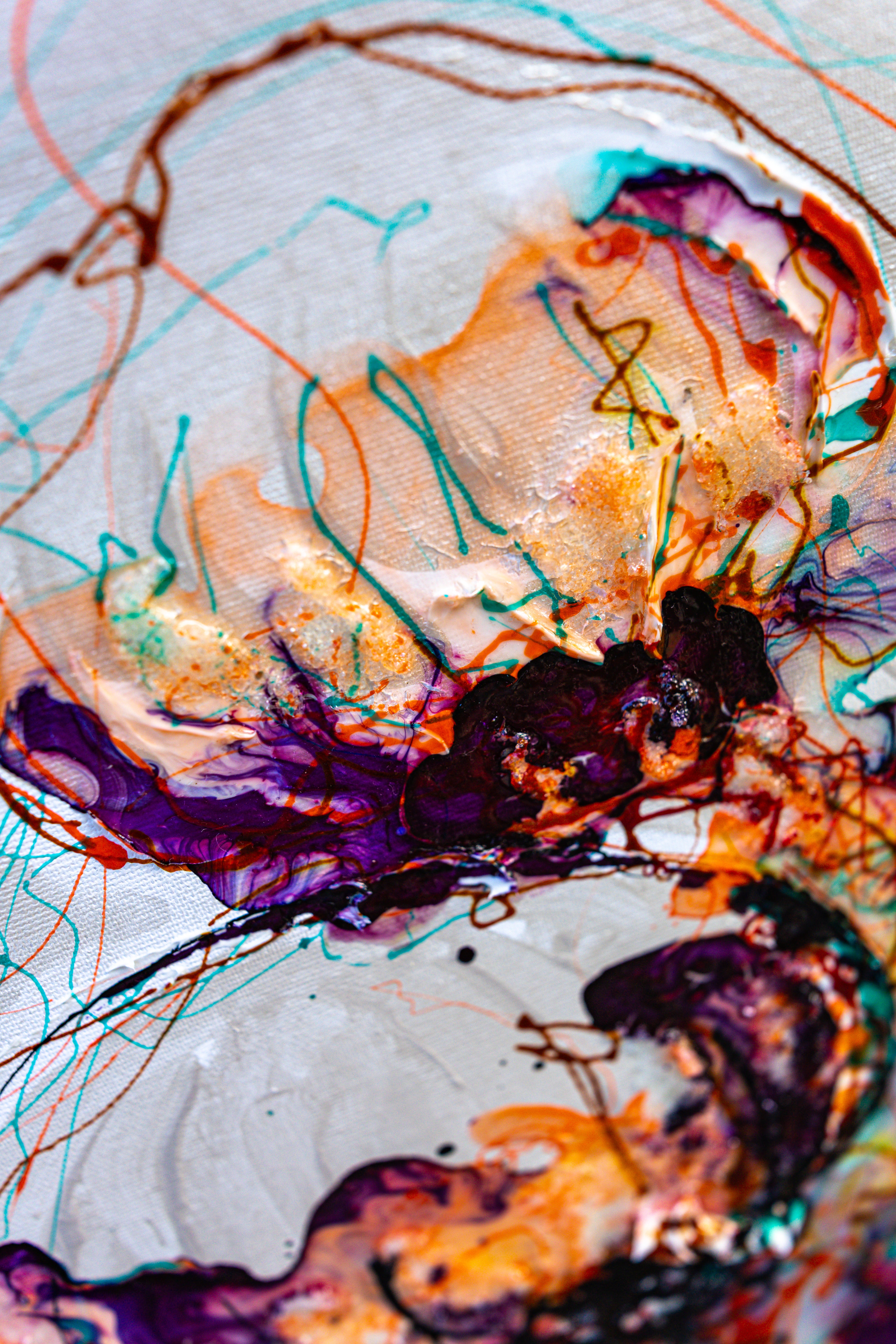 Moltenism, Original painting on canvas, 50x100cm, MO43, Introverts 2026 series