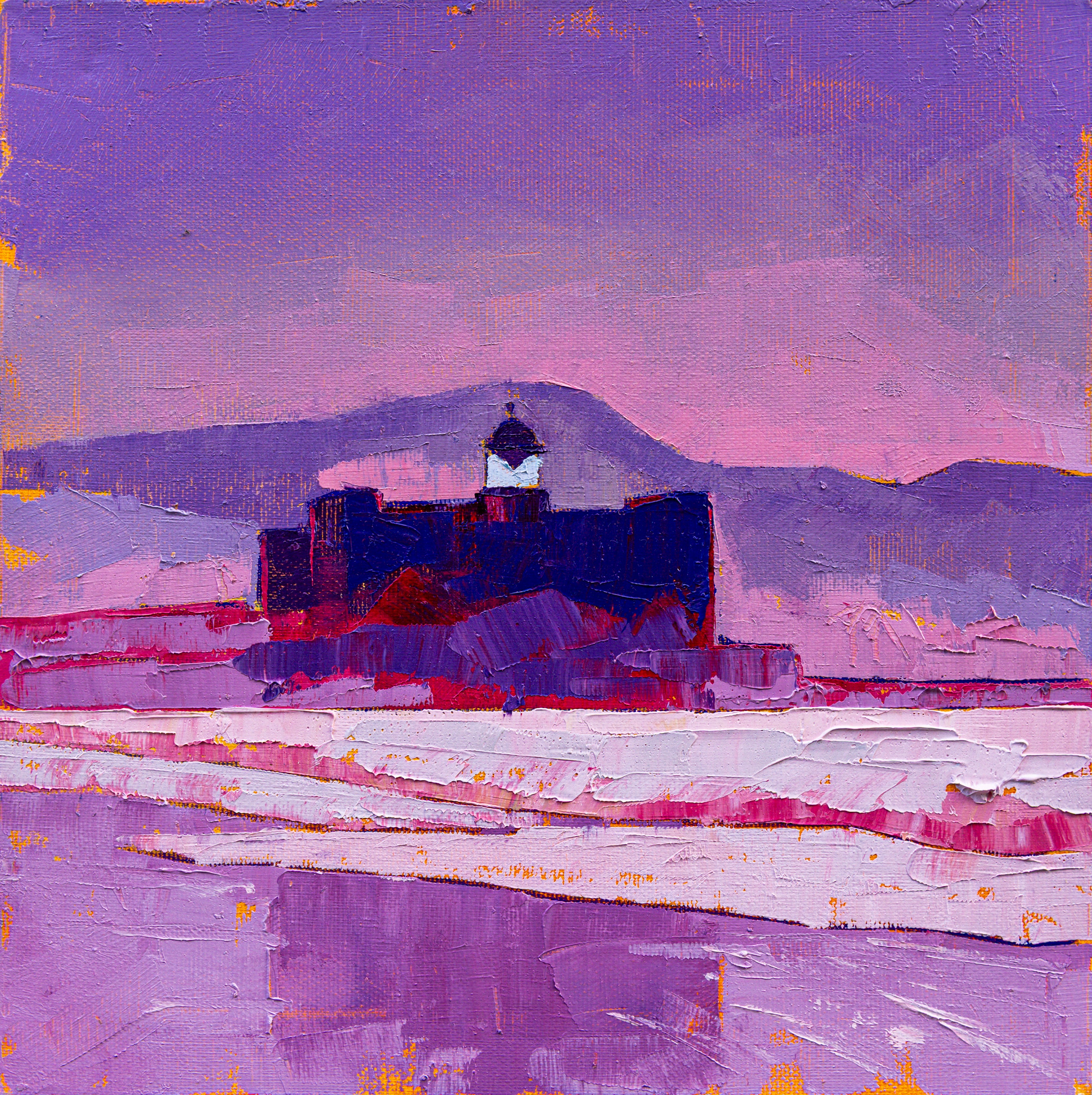 Alfredo Kraus Light – Las Palmas Expressionist Painting, 30х30cm
