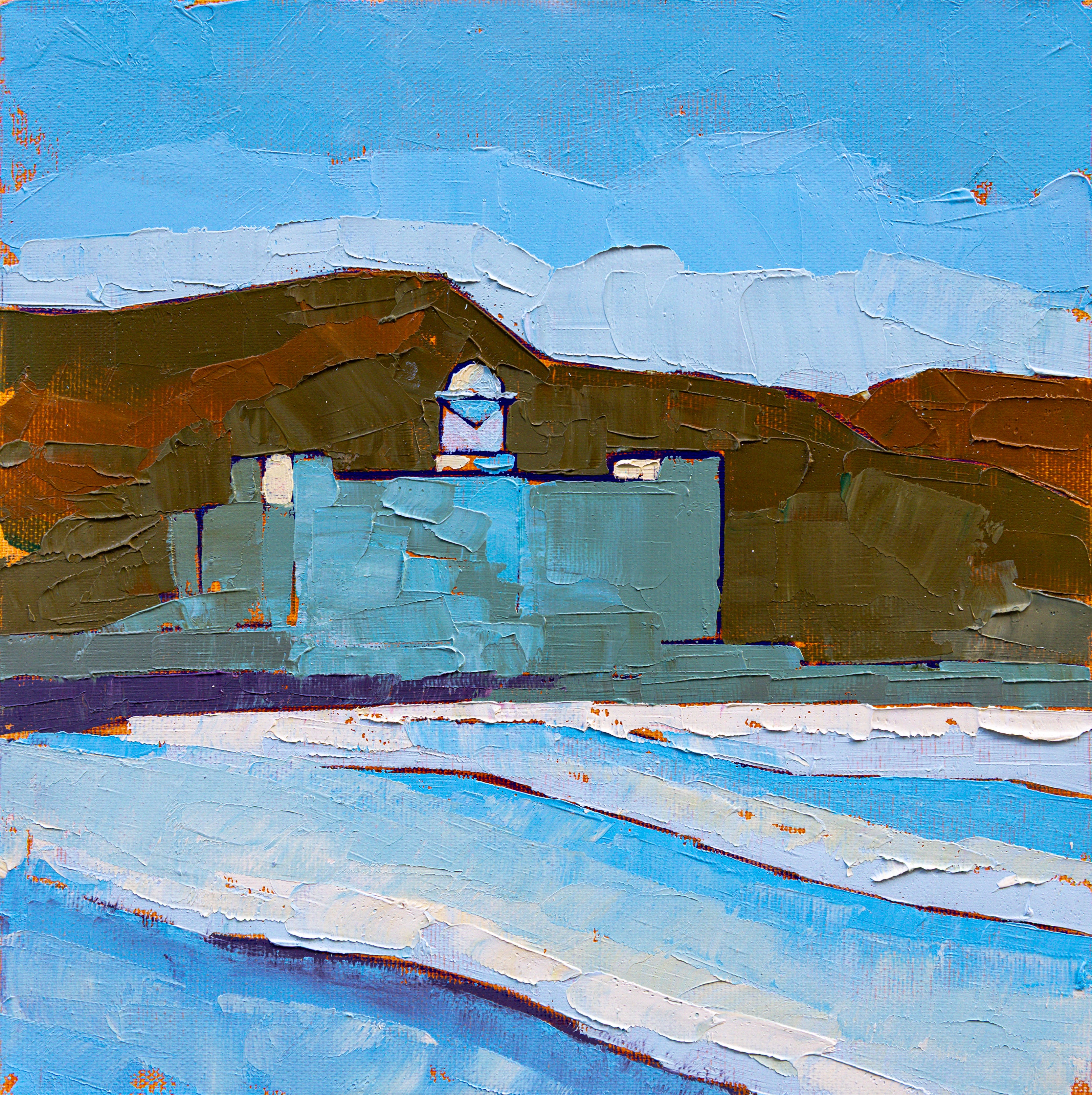 Where the Ocean Meets Music – Alfredo Kraus Painting, 30х30cm