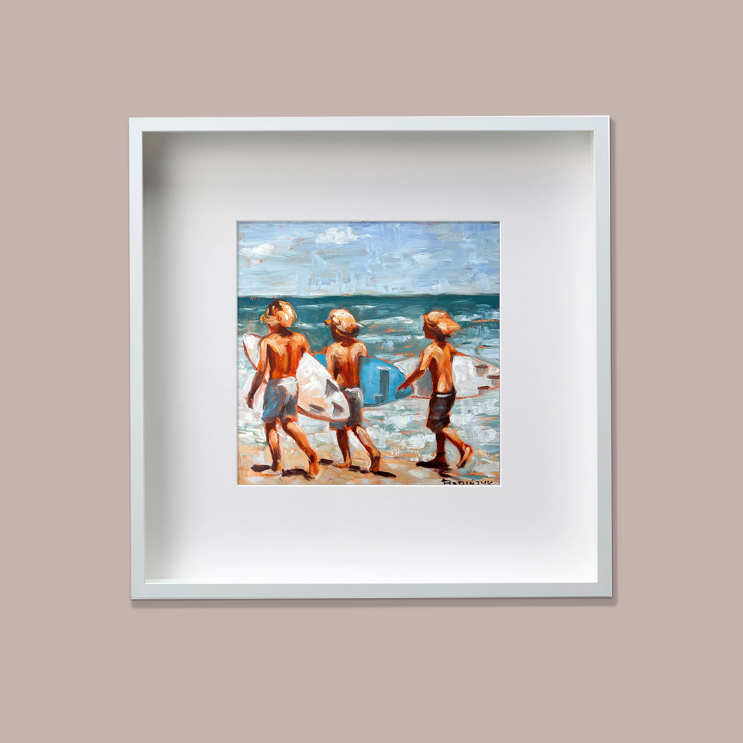 Original painting, Oil on canvas, 30x30cm, Las Palmas 86