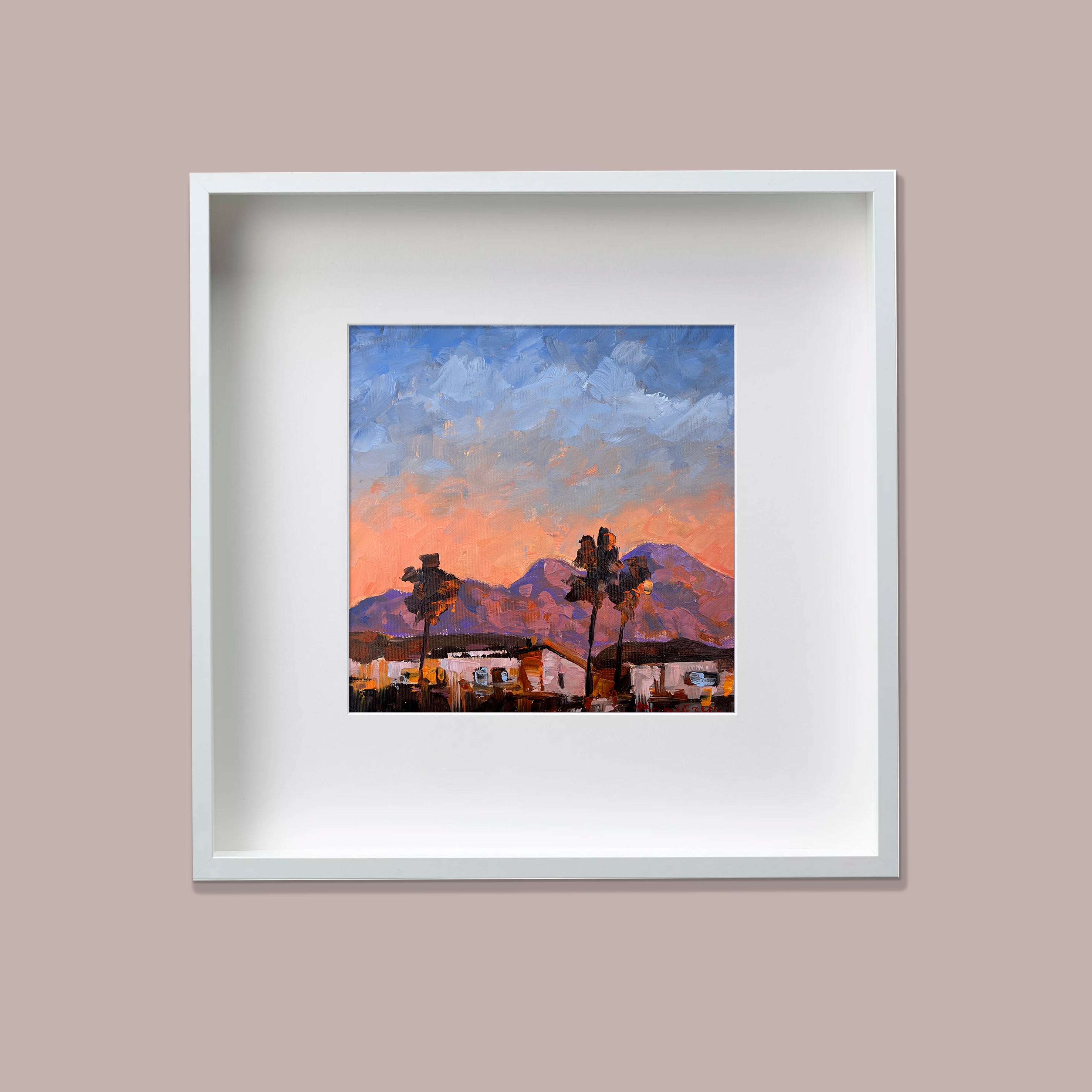 Original painting, Oil on canvas, 30x30cm, Las Palmas 92