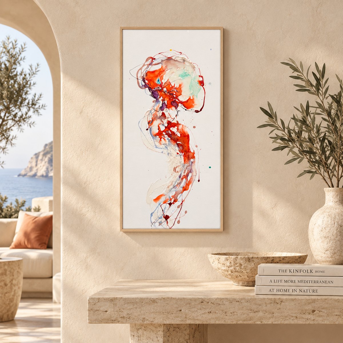 Inner Ocean – Introverts Moltenism Painting, 30x60cm