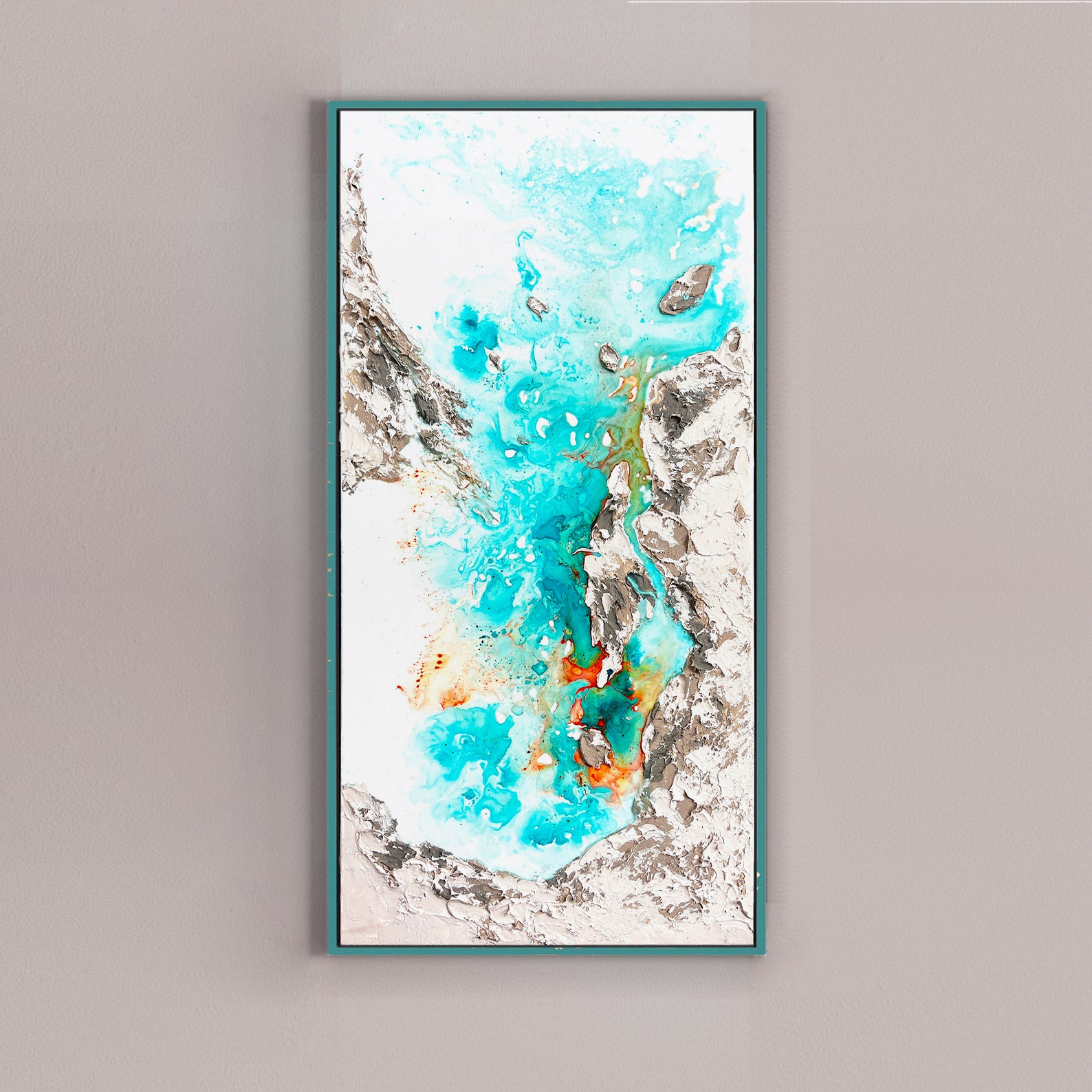 "Hormuz island 2" Original painting on Canvas, 50x100 cm, Moltenism