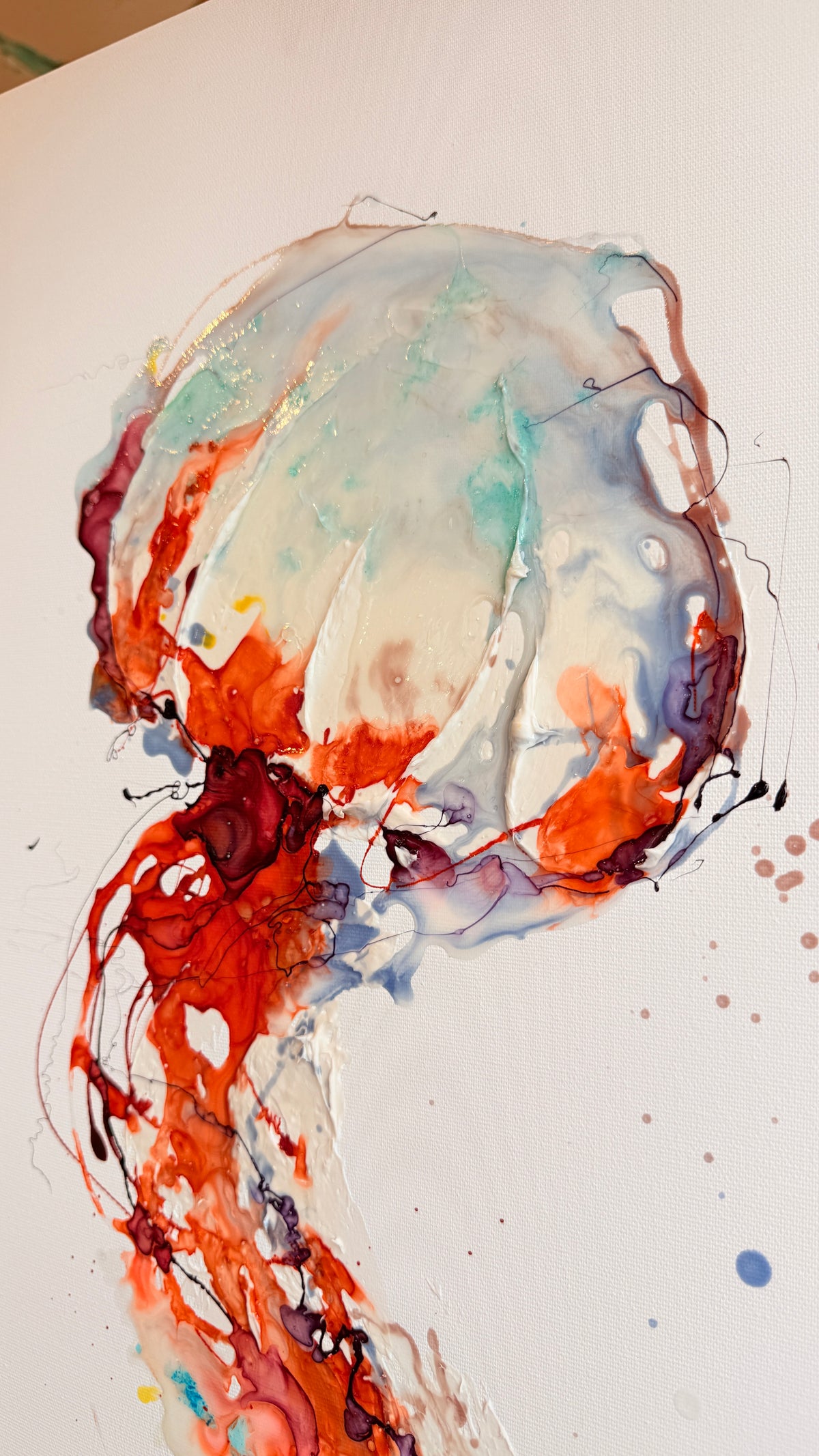 Floating Within – Introverts Moltenism Painting, 40x80cm