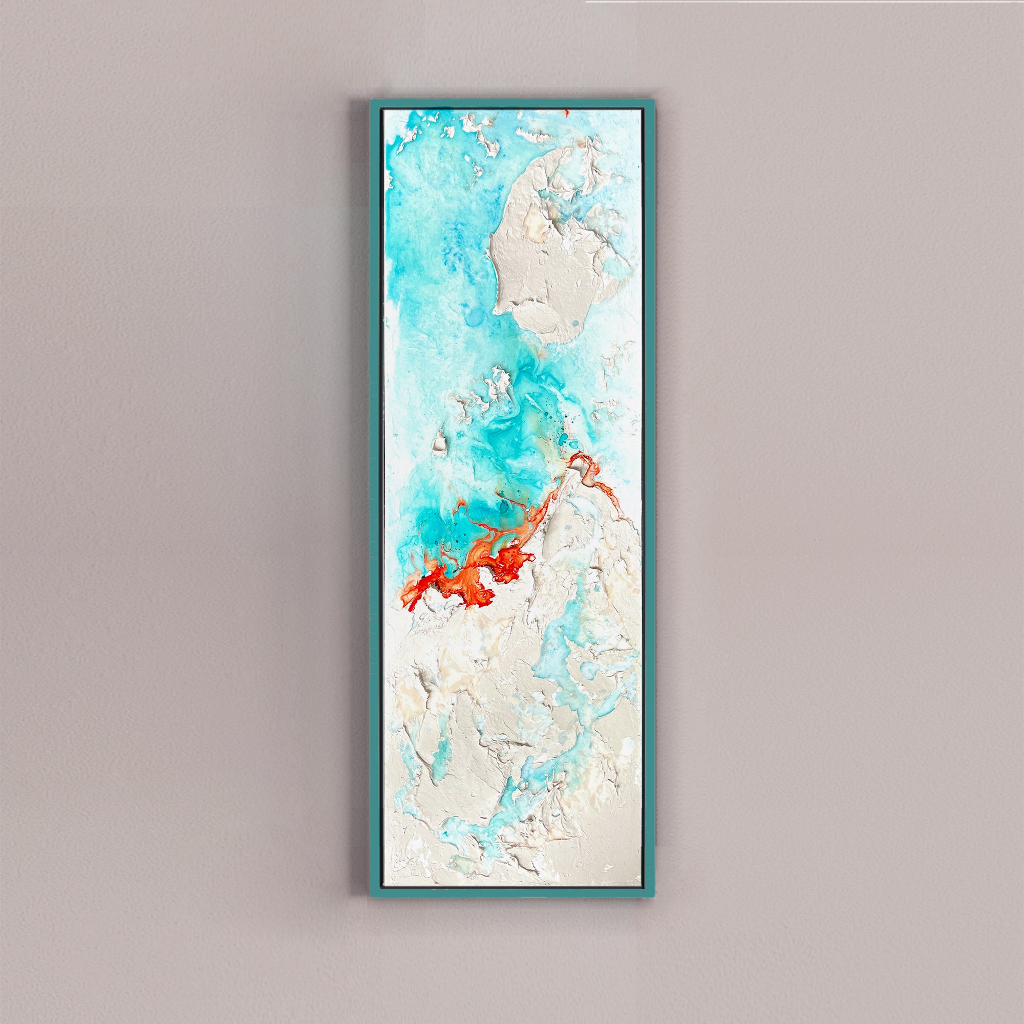 "Hormuz island 7" Original painting on Canvas, 30x90 cm, Moltenism