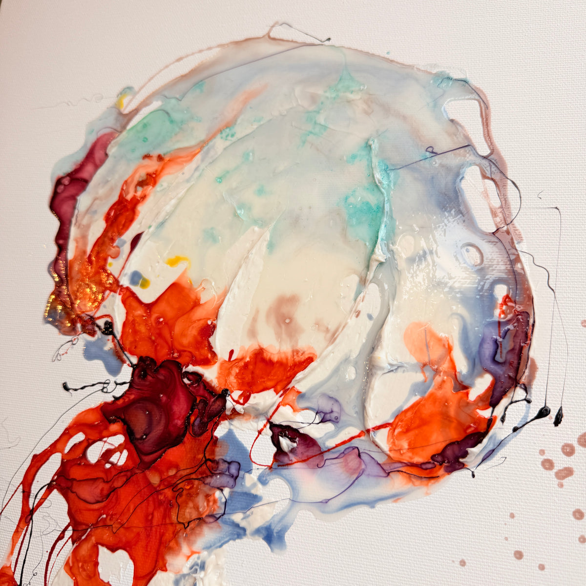 Floating Within – Introverts Moltenism Painting, 40x80cm