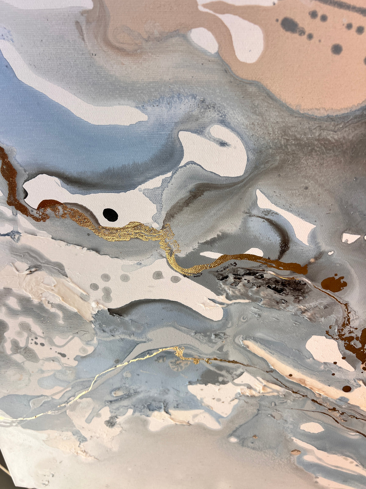 Serenity Tides II – Original Moltenism Painting, 80 × 160 cm