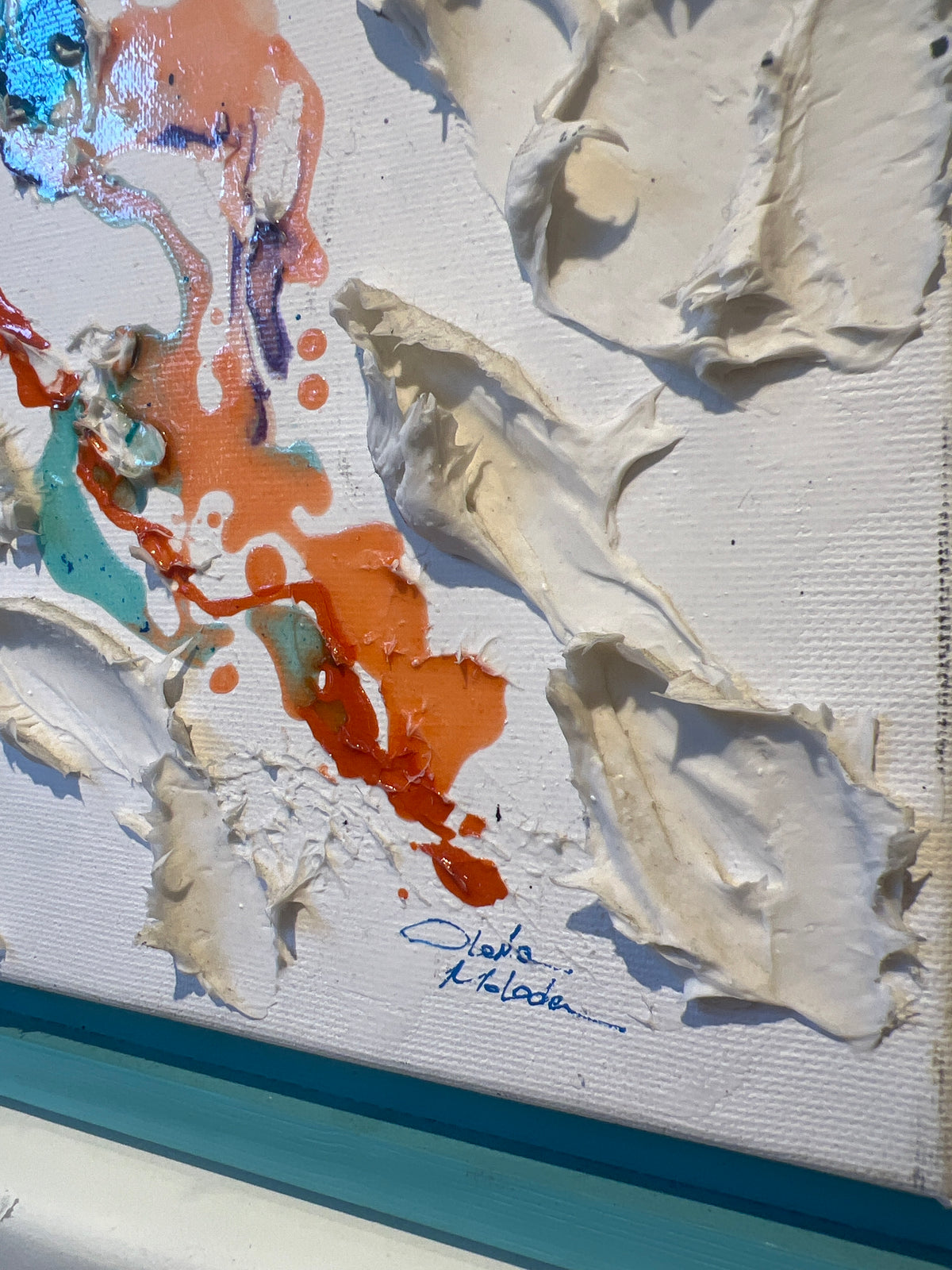 Molten Bloom – Original Moltenism Painting, 50 × 100 cm