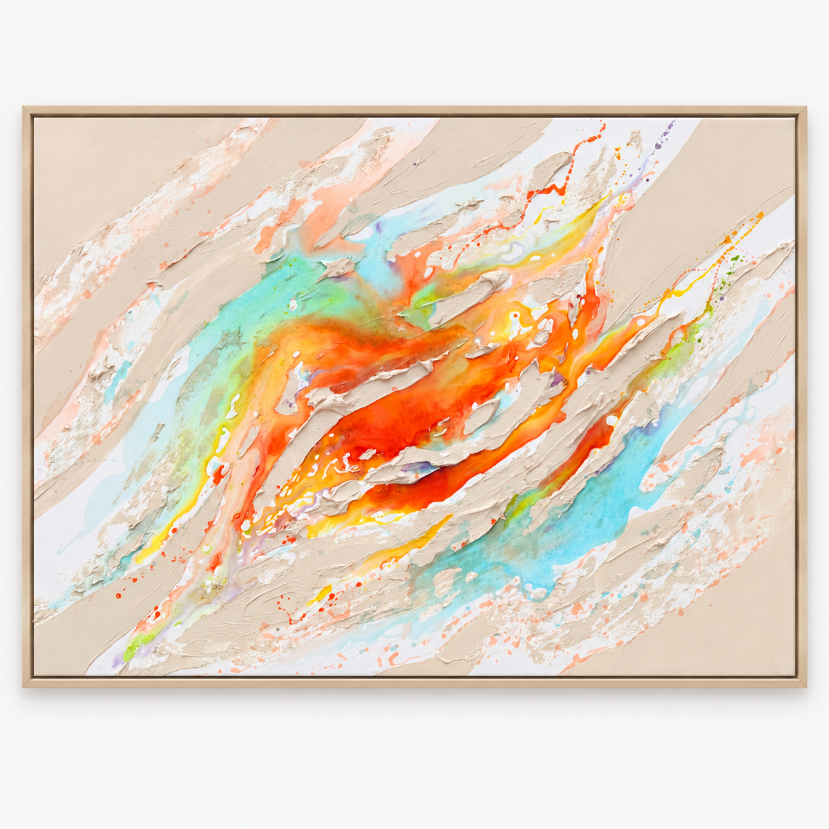 Solar Reef – Original Moltenism Painting, 100x140cm
