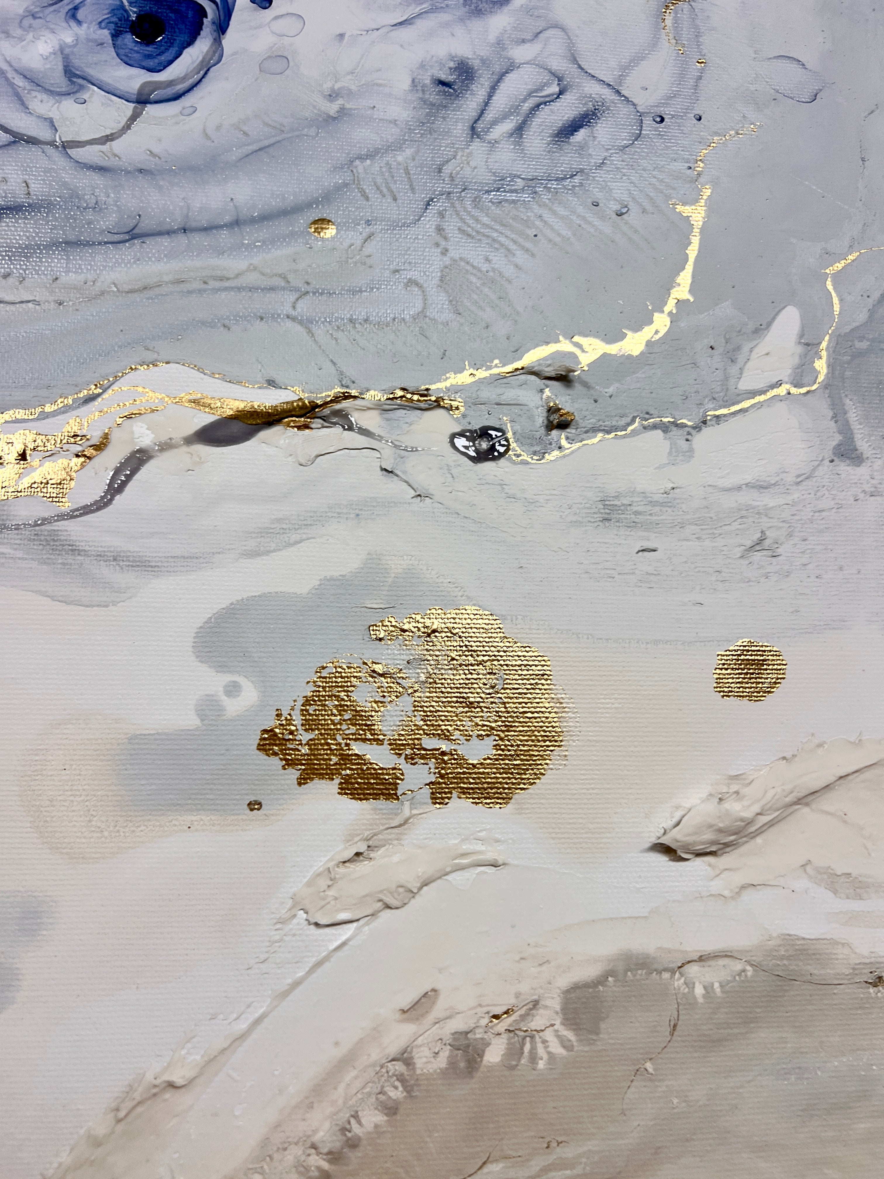 Serenity Tides IV – Original Moltenism Painting, 80 × 160 cm