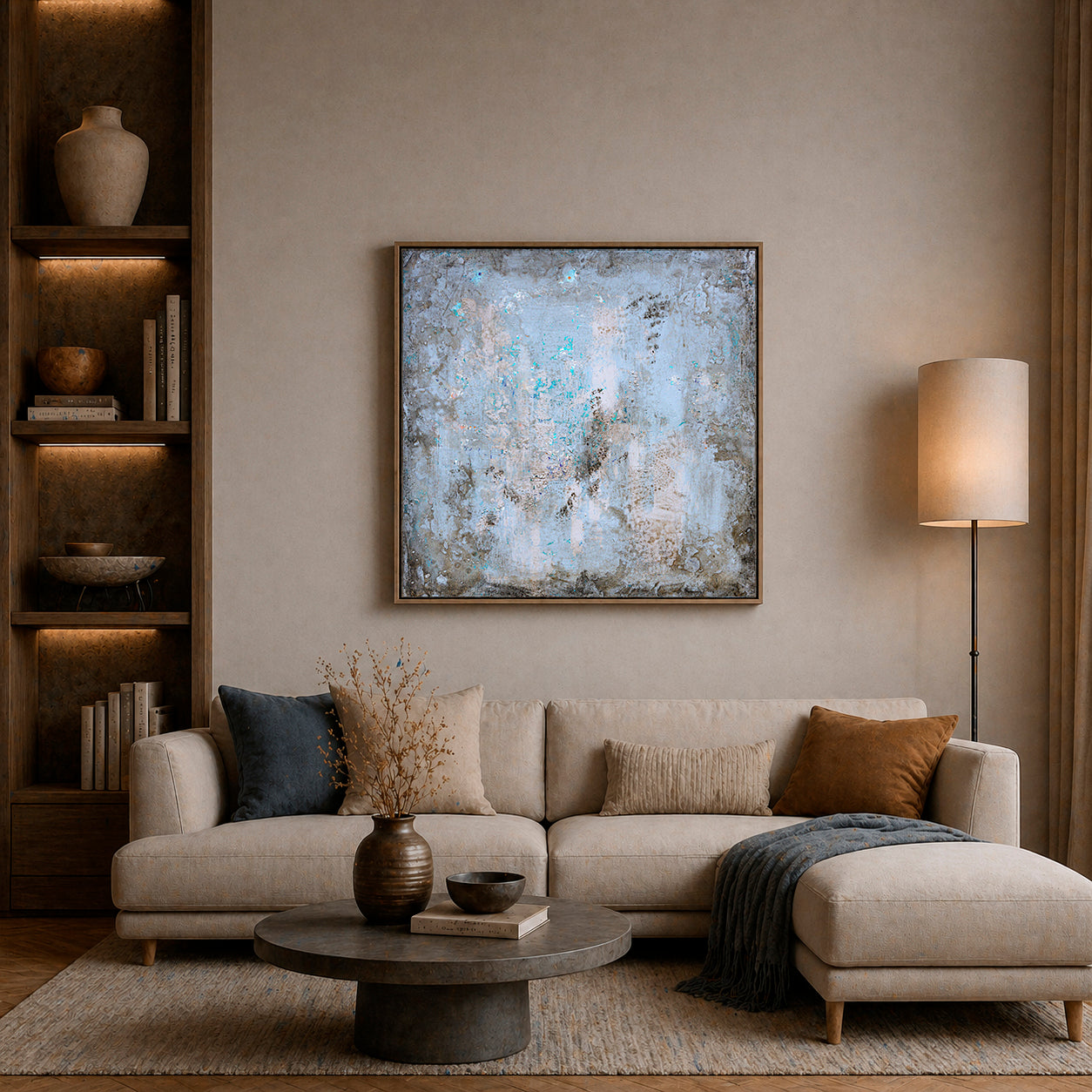 Contemporary Loft Style Wall Art, 80x80cm, MO61