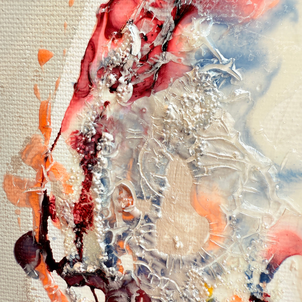 Deep Silence – Moltenism Jellyfish Painting, 40x80cm