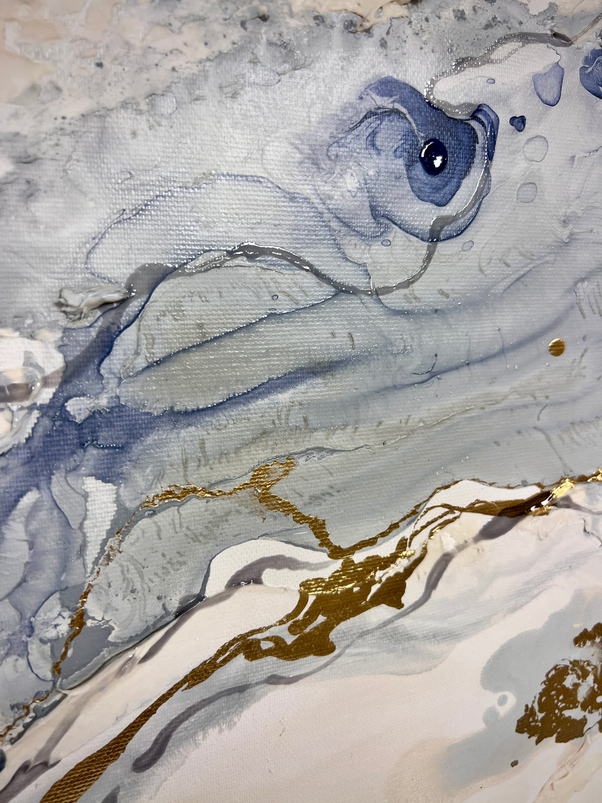 Serenity Tides IV – Original Moltenism Painting, 80 × 160 cm