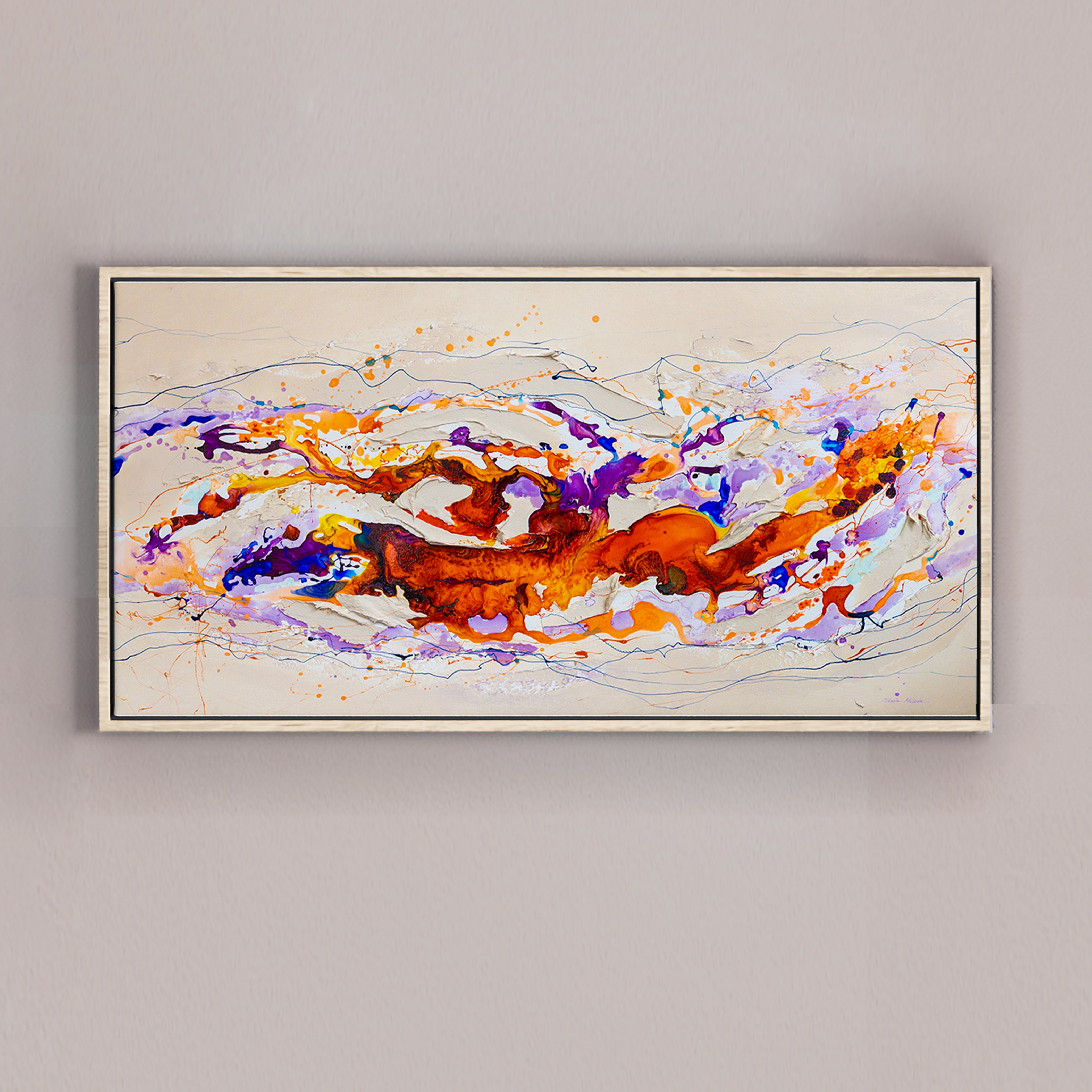 Moltenism, Original painting on canvas, 70x140cm, MO13