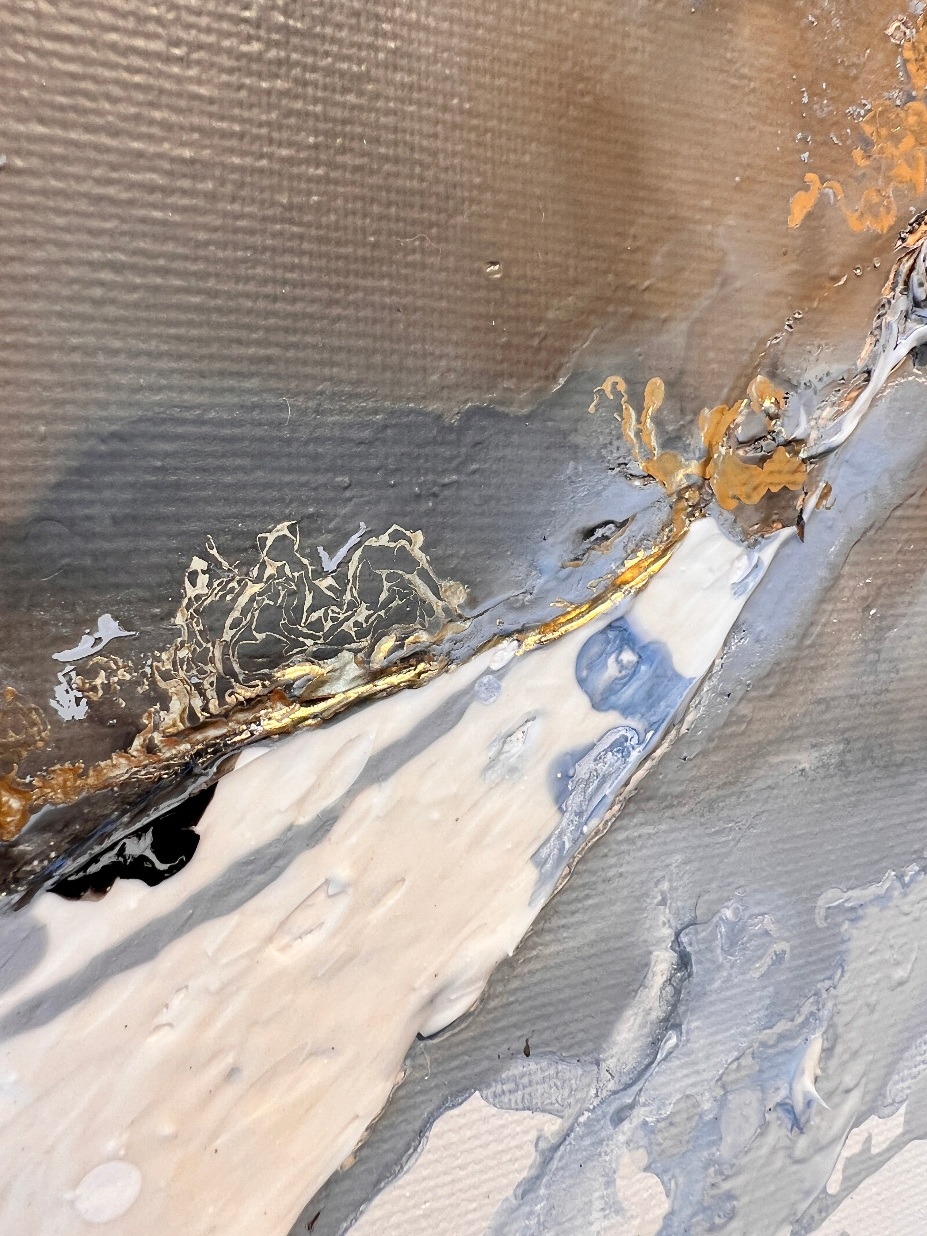 Serenity Tides II – Original Moltenism Painting, 80 × 160 cm