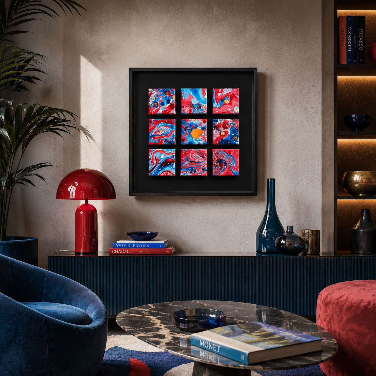Exclusive contemporary artwork on Canvas, 50x50cm