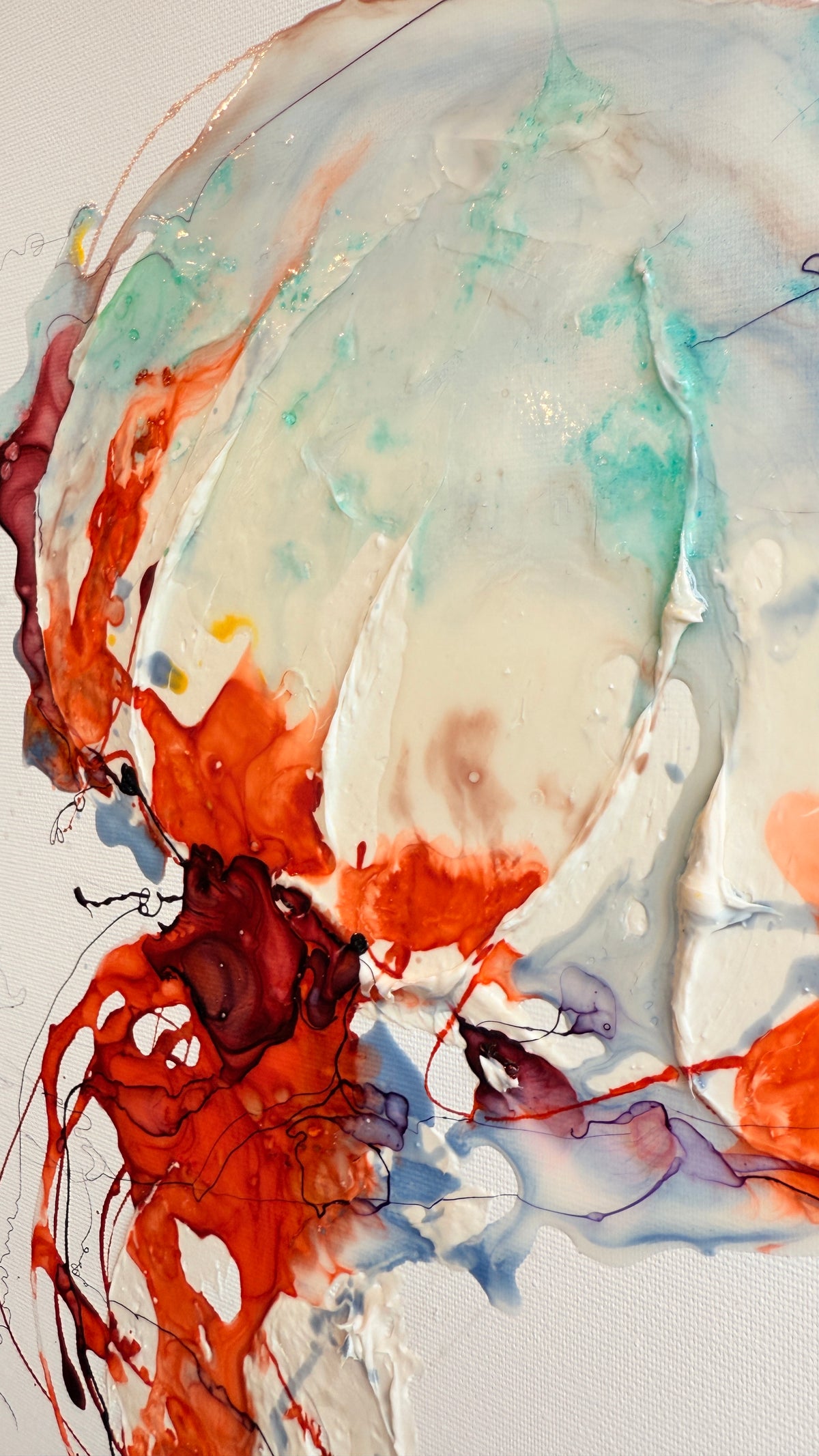 Floating Within – Introverts Moltenism Painting, 40x80cm
