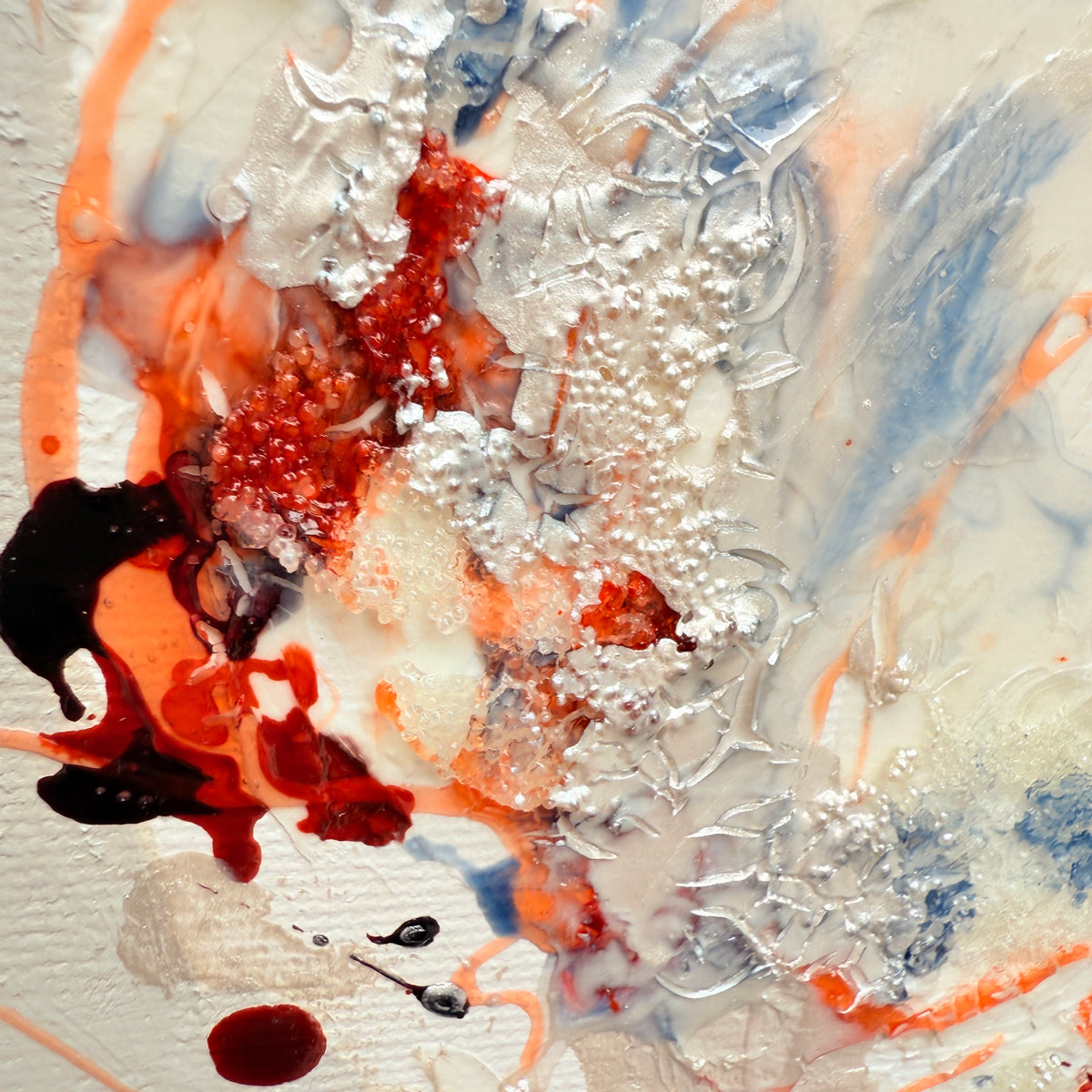 Silent Drift — pintura Moltenism original, 30 × 60 cm