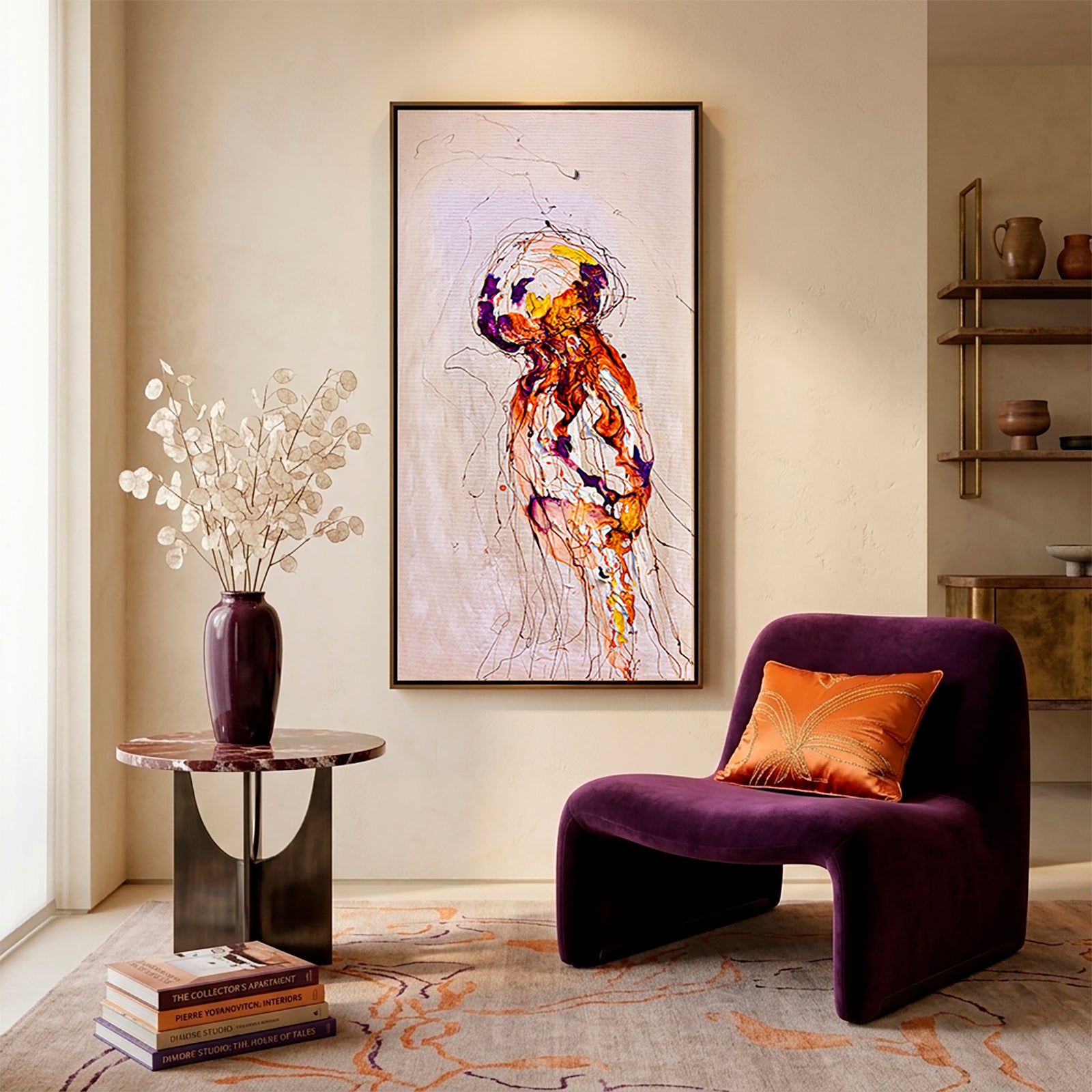 Moltenism, Original painting on canvas, 50x100cm, MO46, Introverts 2026 series