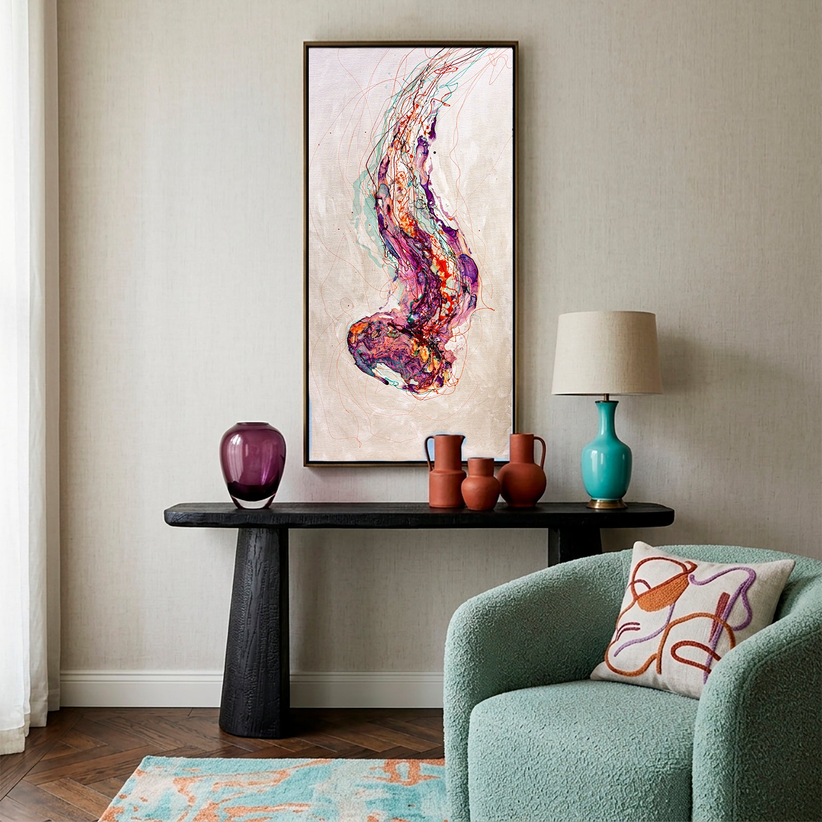Moltenism, Original painting on canvas, 50x100cm, MO42, Introverts 2026 series