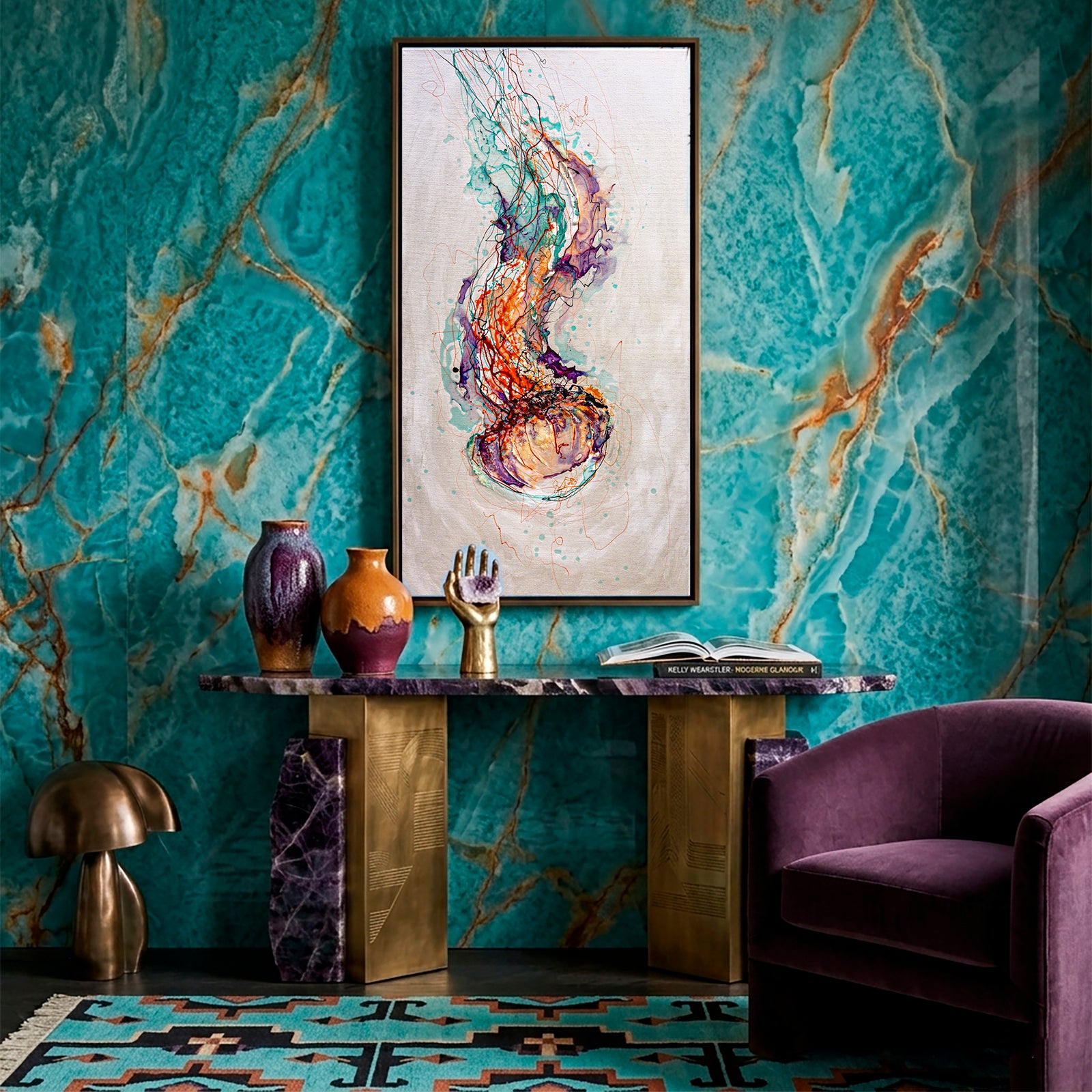 Moltenism, Original painting on canvas, 50x100cm, MO44, Introverts 2026 series